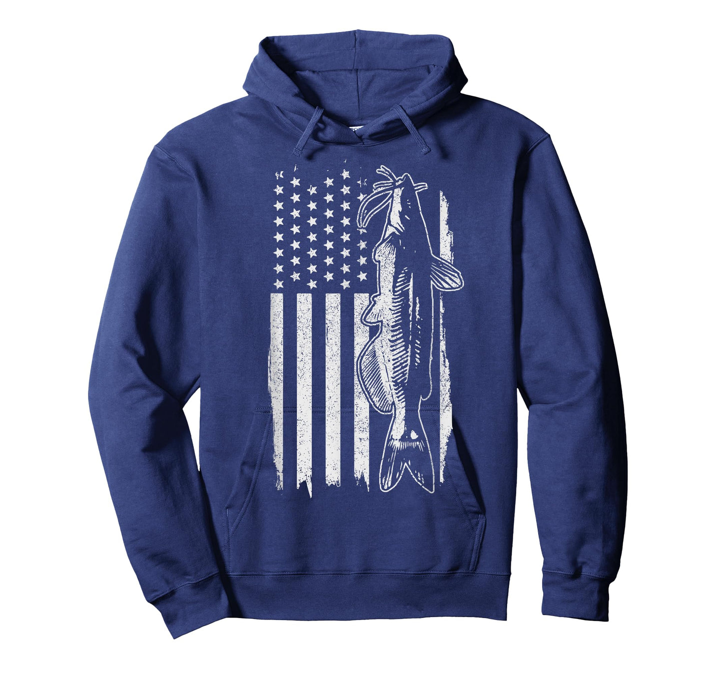 Catfish American Flag Patriotic Fishing T-Shirt