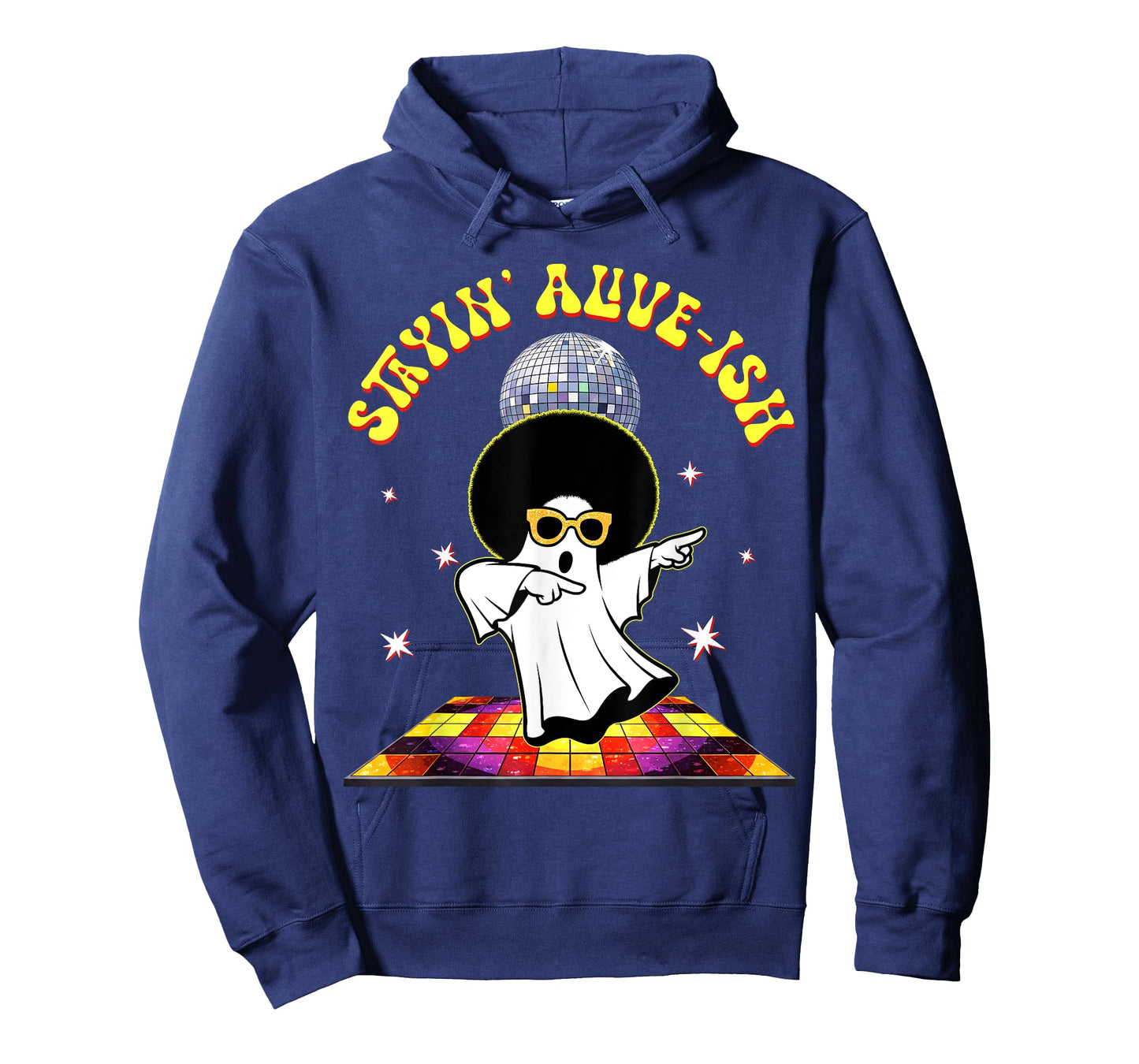 Stayin Alive -ish Funny Ghost Disco Dancing Halloween T-Shirt