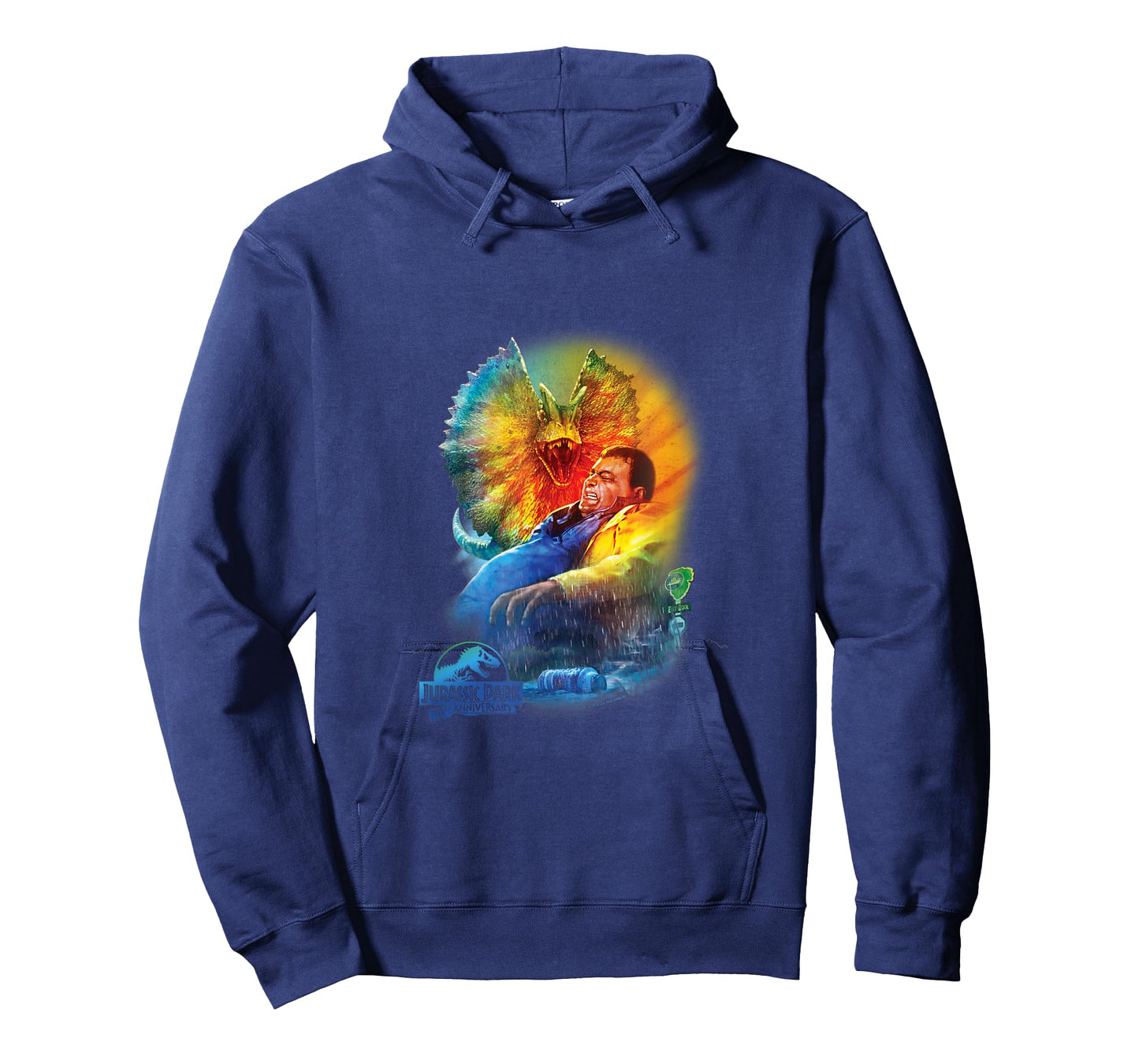Jurassic Park 30th Anniversary Dilophosaurus T-Shirt - Unisex Kids - Black - Short Sleeve - Classic Fit - Cotton/Polyester Blend