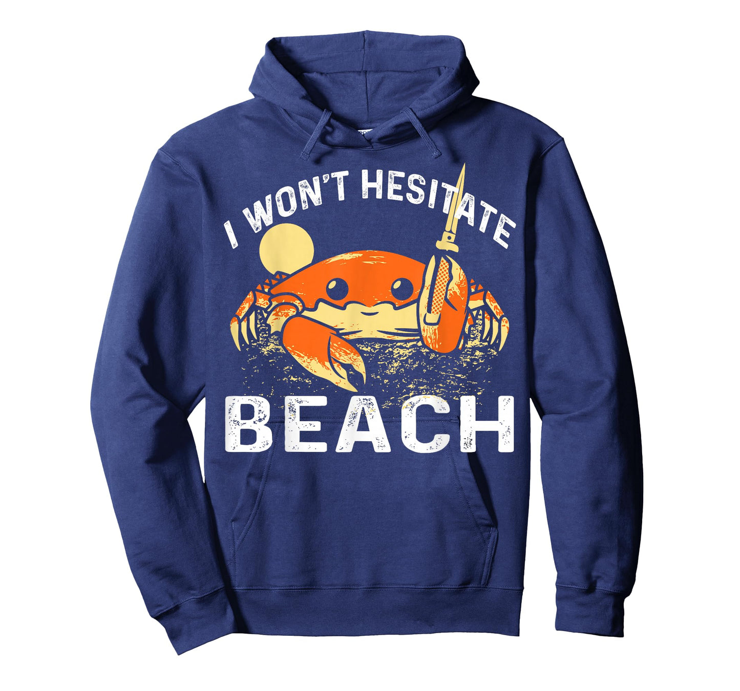 I Won't Hesitate Beach Knife-wielding Crab T-Shirt