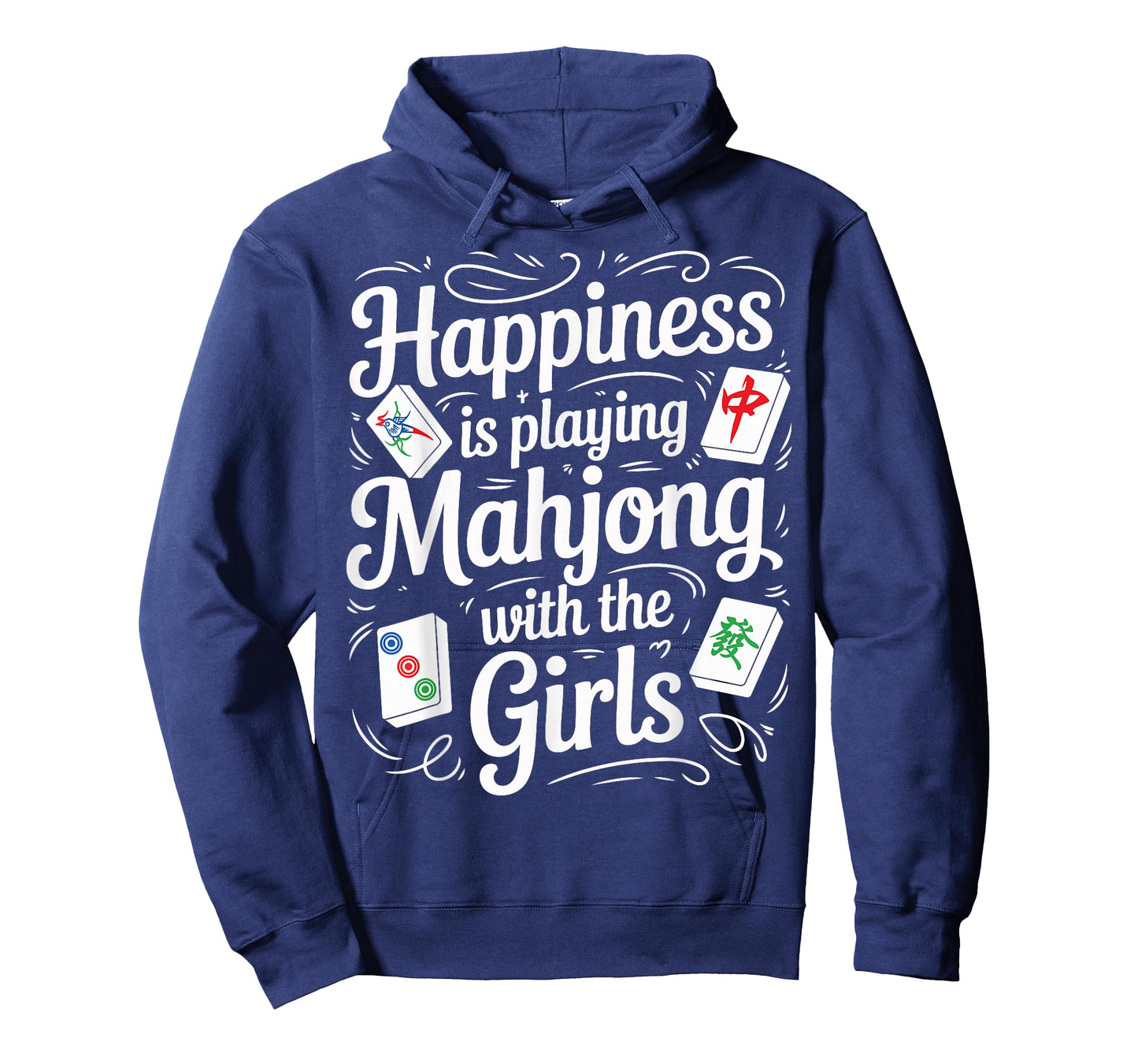 Happiness is Playing Mahjong with The Girls Funny Mahjong T-Shirt
