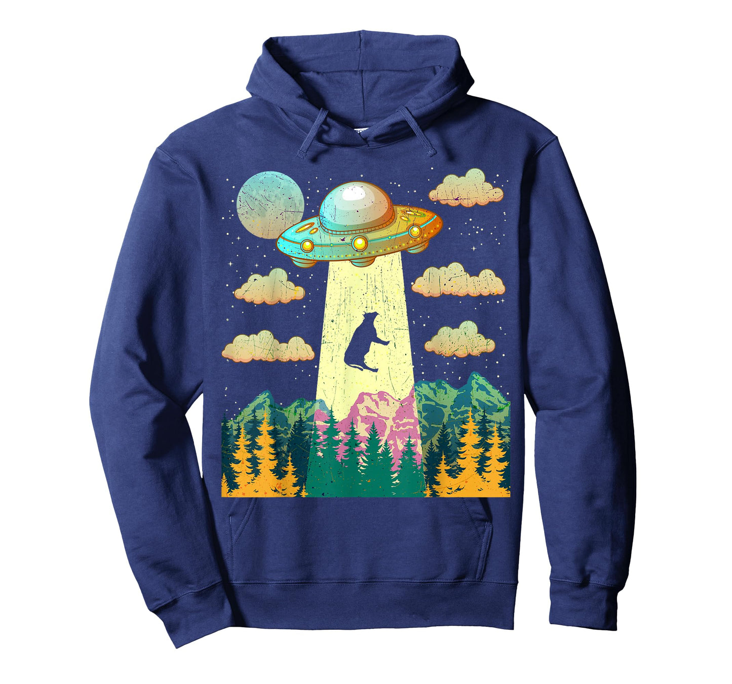 Cow UFO Abduction Vintage BELIEVE Retro Gift T-Shirt