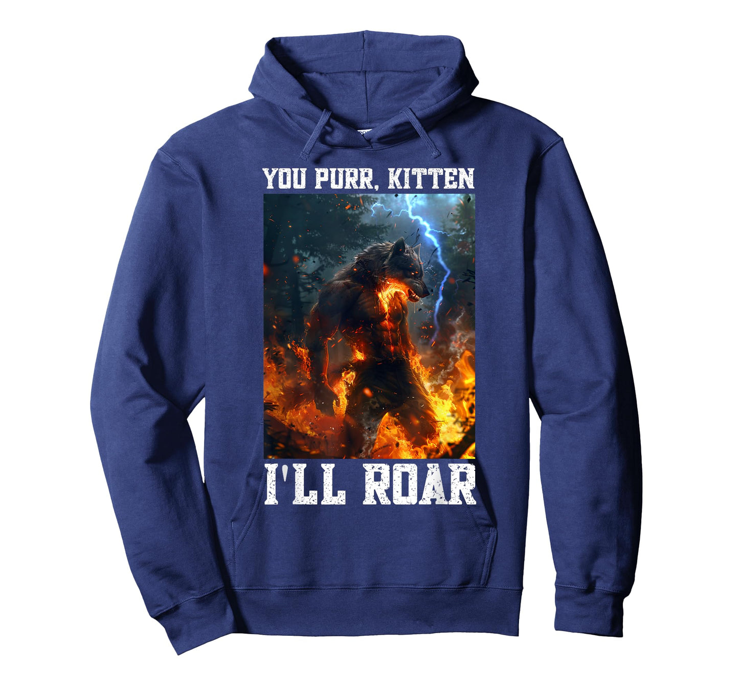 Alpha Wolf You Purr I'll Roar Cringe Vacation T-Shirt