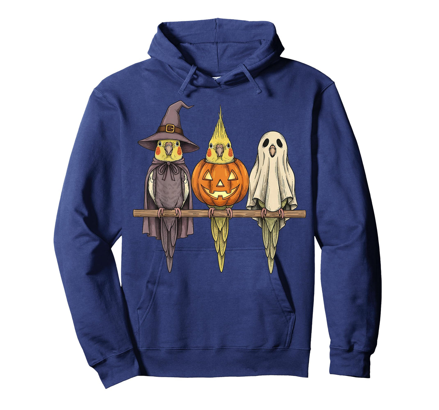 Spooky Ghost Cockatiel Parrot Lover Pumpkin Halloween T-Shirt