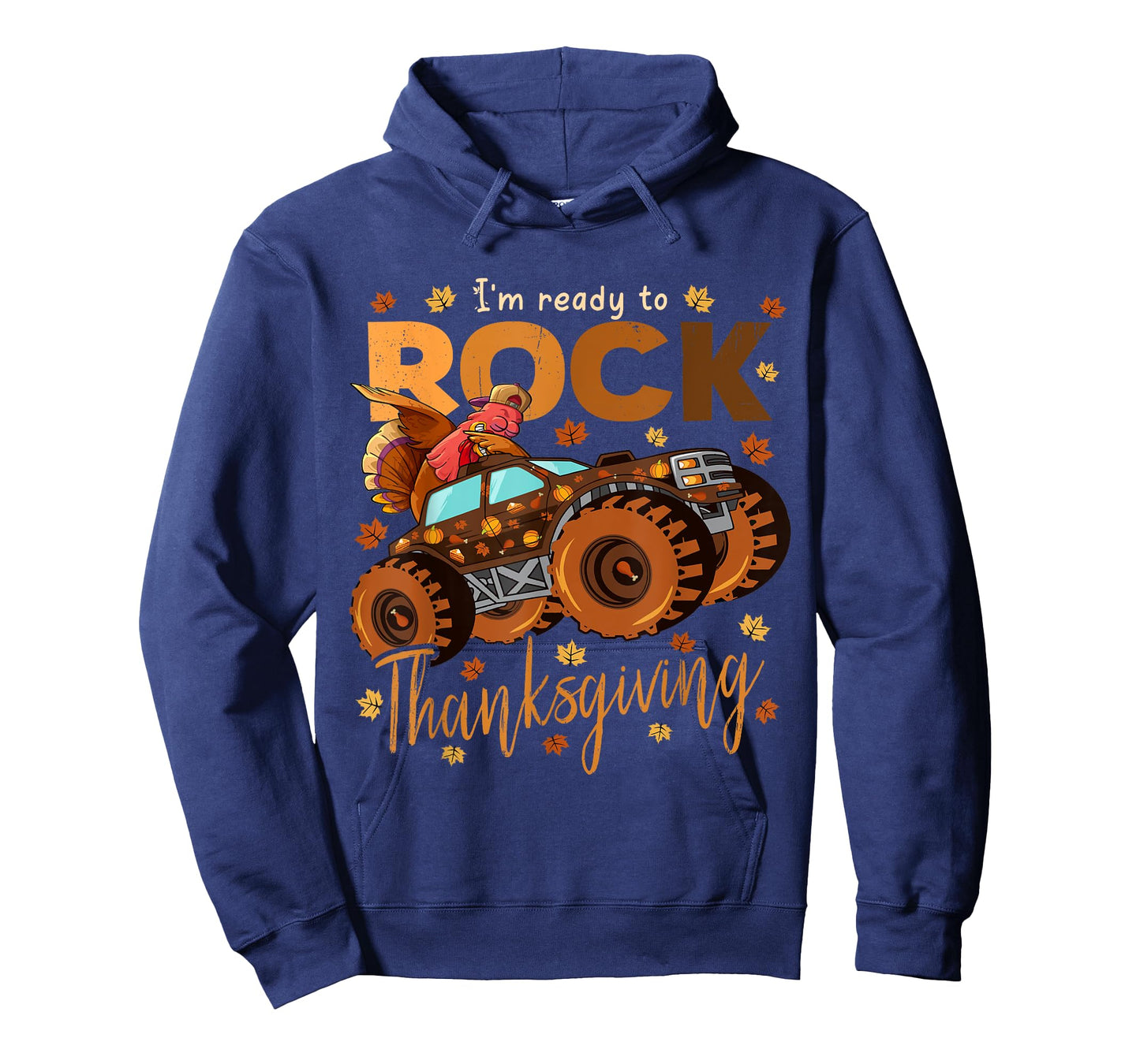 I'm Ready To Rock Thanksgiving Dabbing Turkey Monster Truck T-Shirt