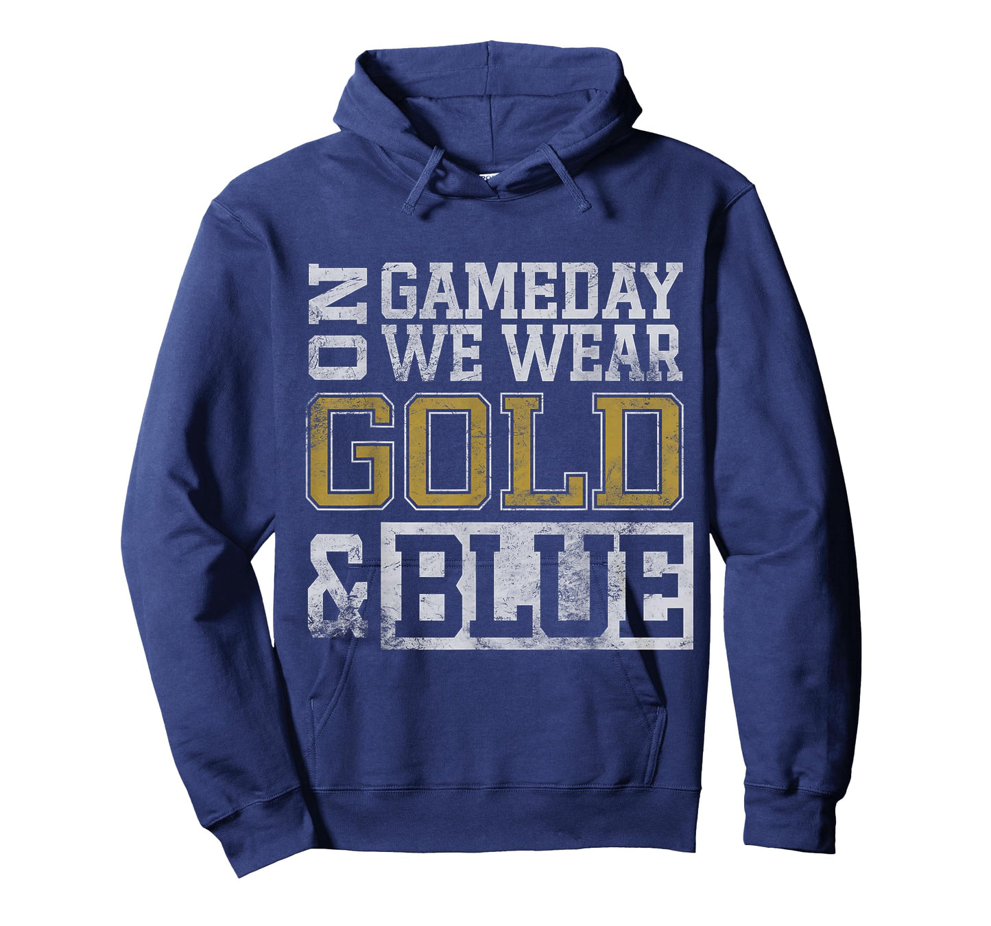 Blue Gold Game Day Group School Tournament Team Cheerleaders T-Shirt