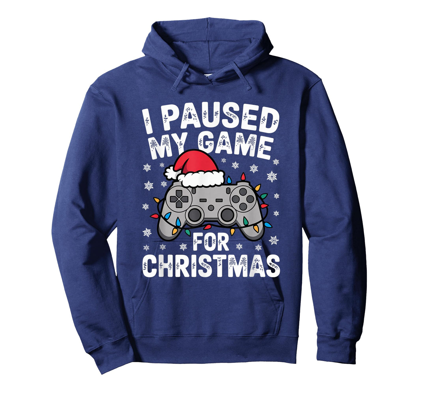 Paused My Game Christmas Gamer Xmas Men Boys Kids Youth Teen T-Shirt