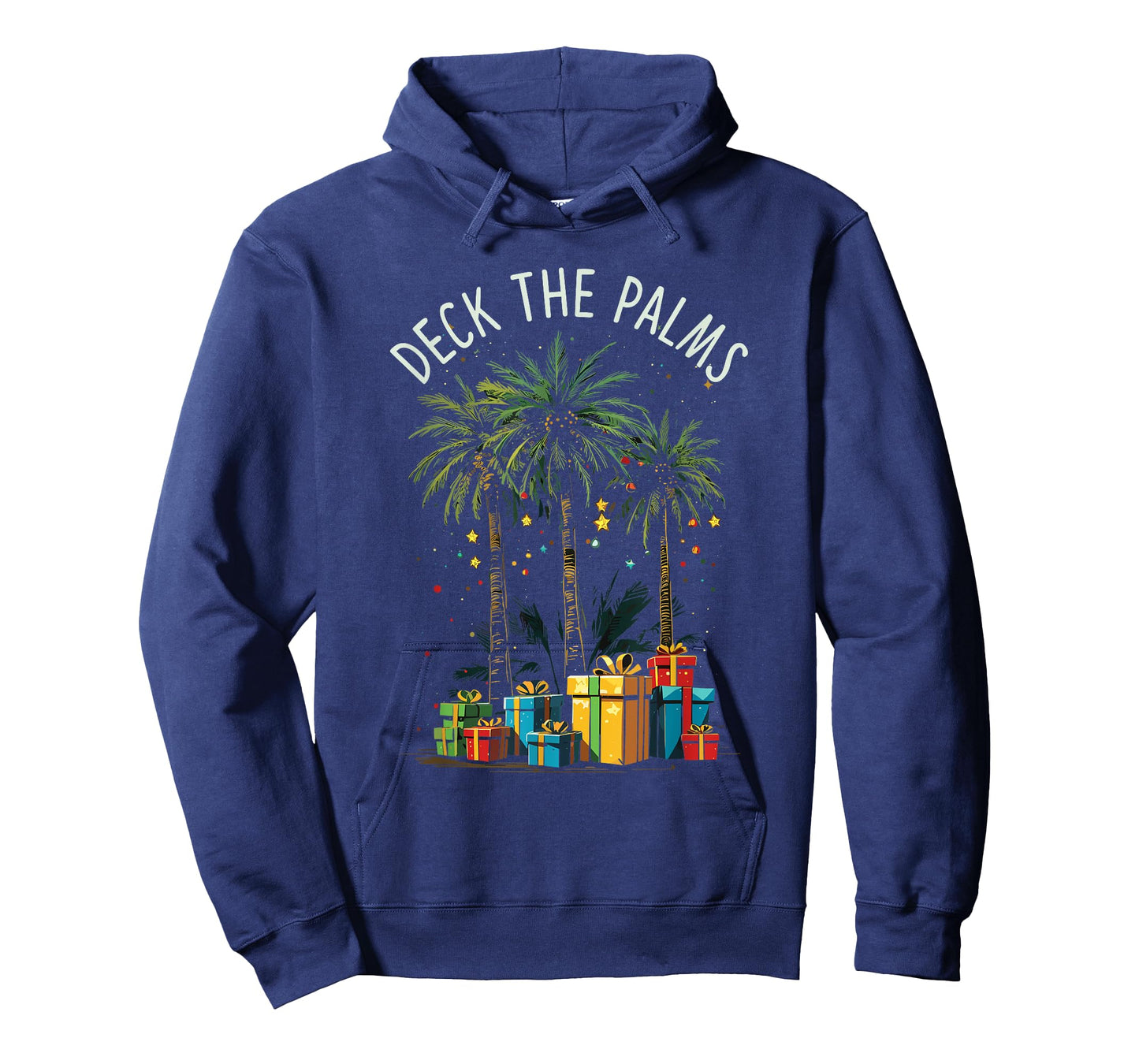 Deck The Palms Tropical Tropical Christmas Palm Tree Lights T-Shirt