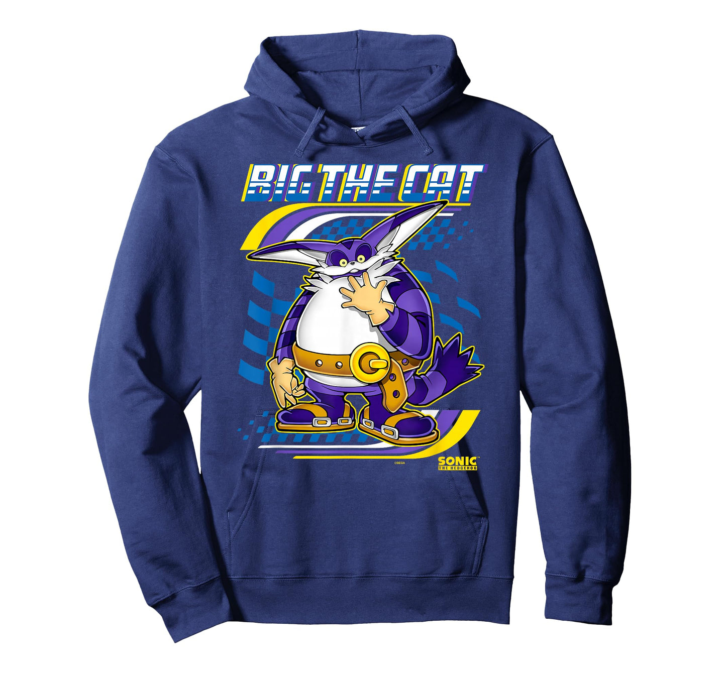 Sonic The Hedgehog Big The Cat Ready For Race Chest Poster T-Shirt