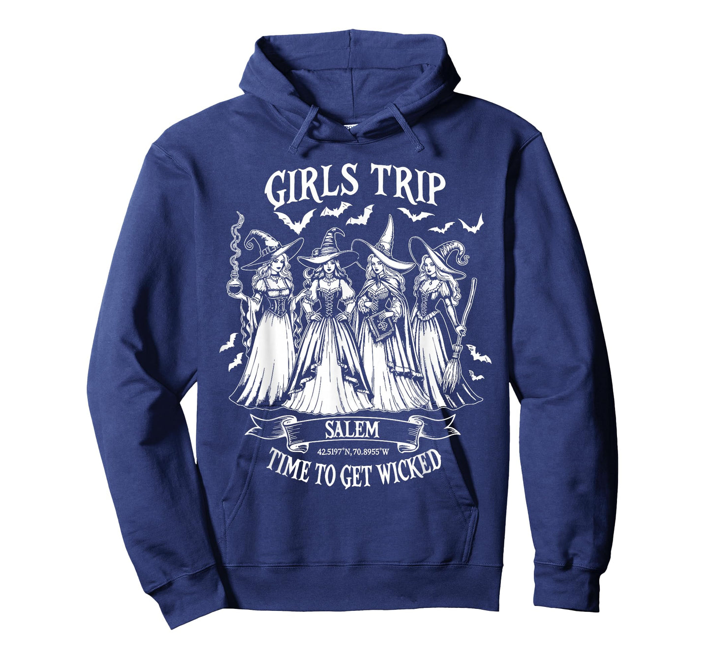Girls Trip Salem Halloween Witch Salem Massachusetts Womens T-Shirt