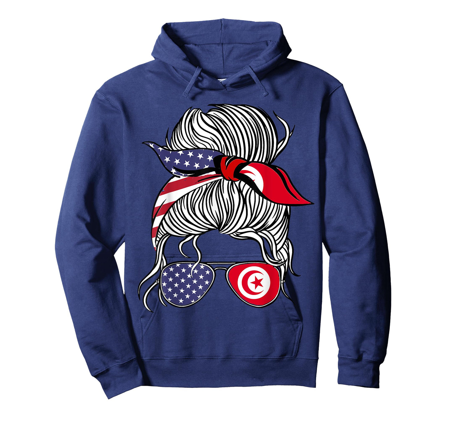 American Tunisian Patriot Flag Women Girl Tunisia Grown T-Shirt