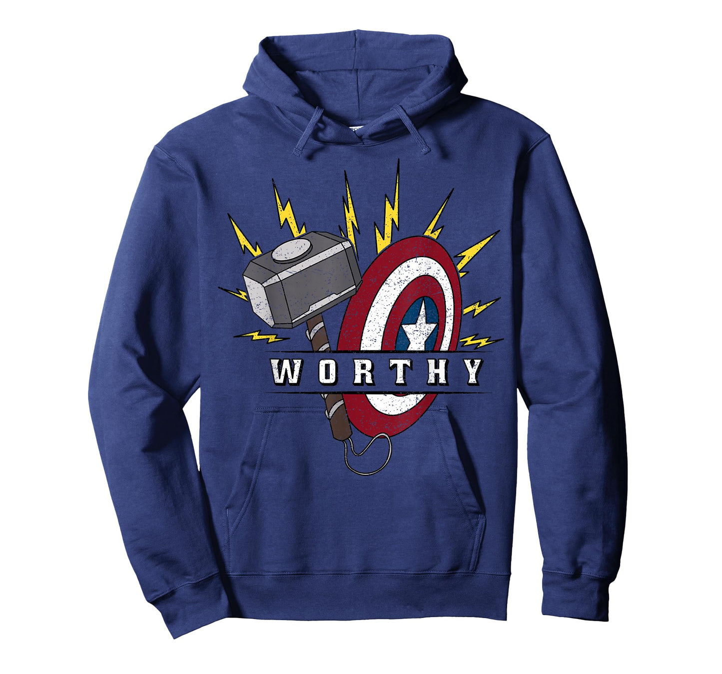 Marvel Avengers Endgame Captain America Worthy Hammer Shield T-Shirt