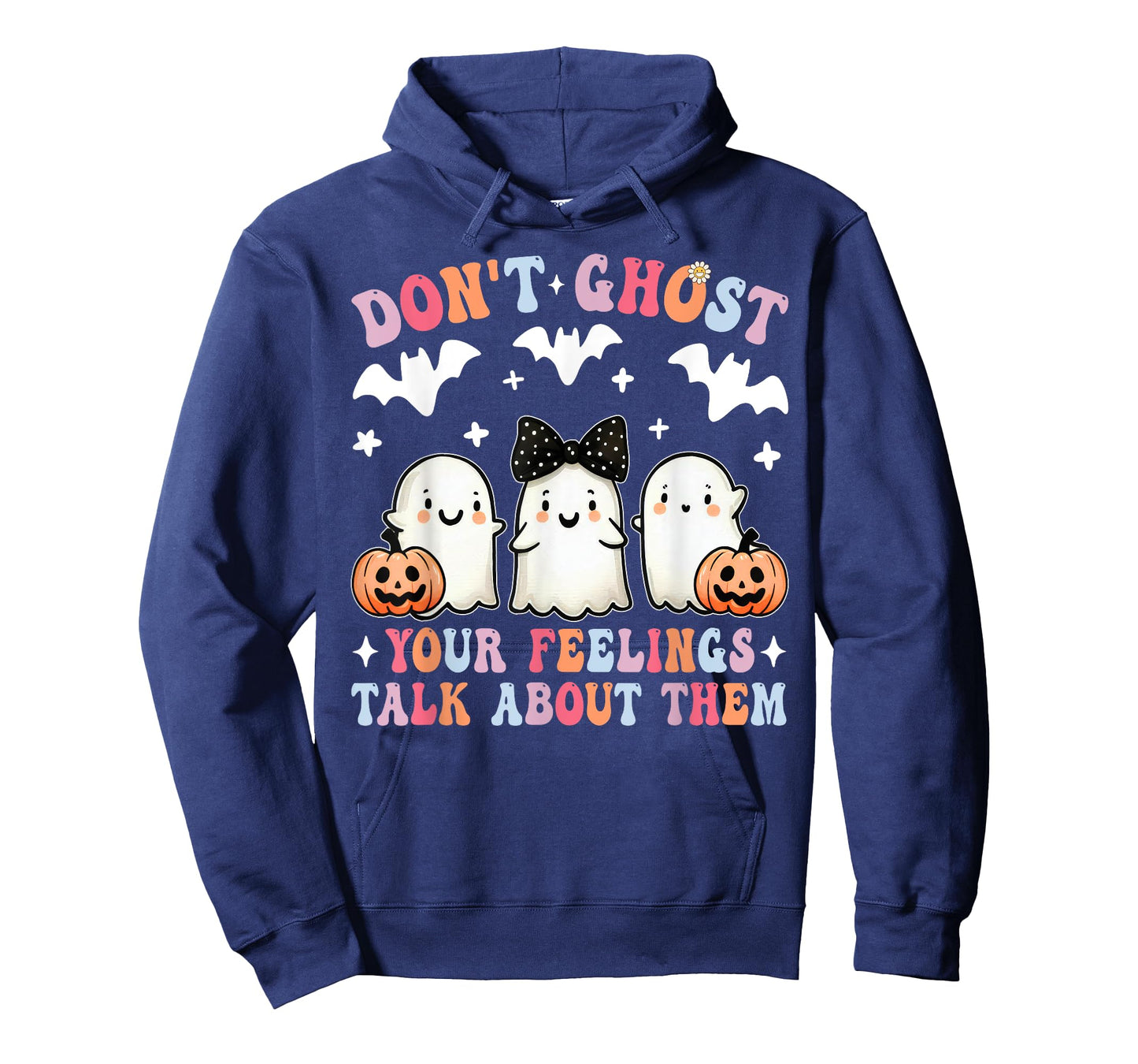 Don't Ghost Your Feelings Halloween Mental Health Spooky T-Shirt