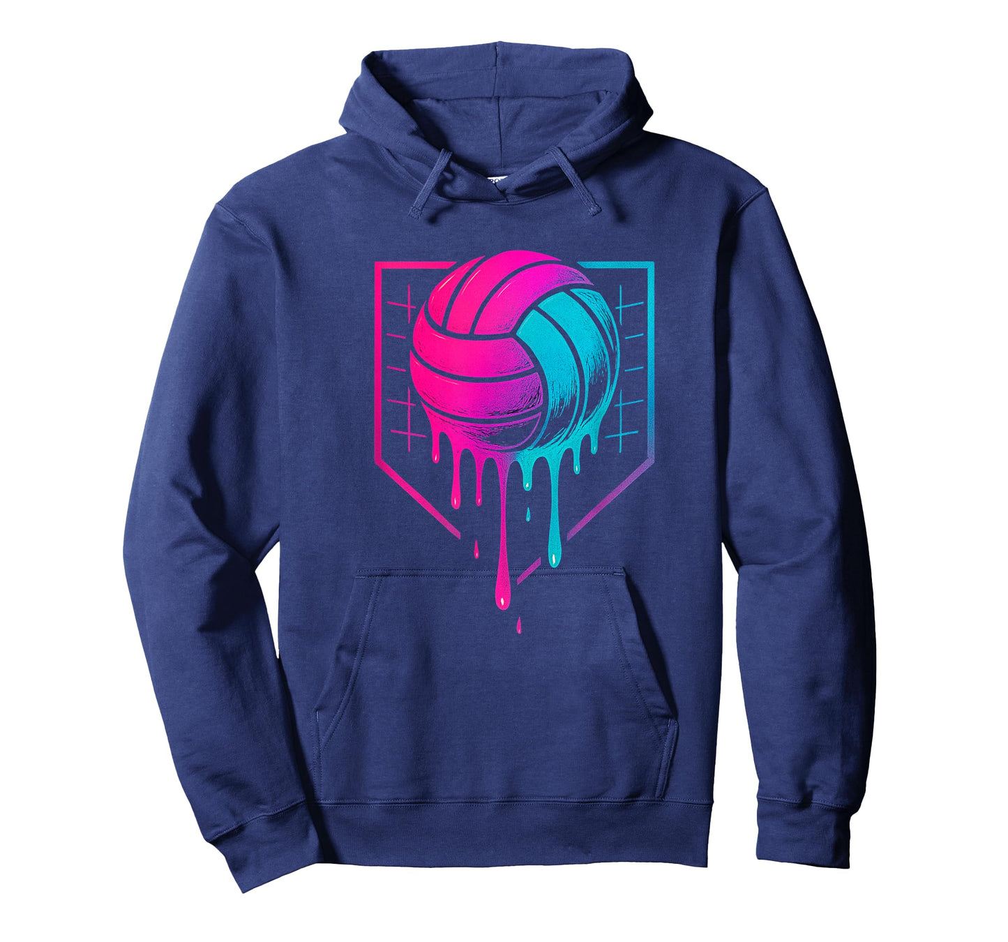 Volleyball Drip for Teens Ice Cream Drip Girls Volleyball T-Shirt