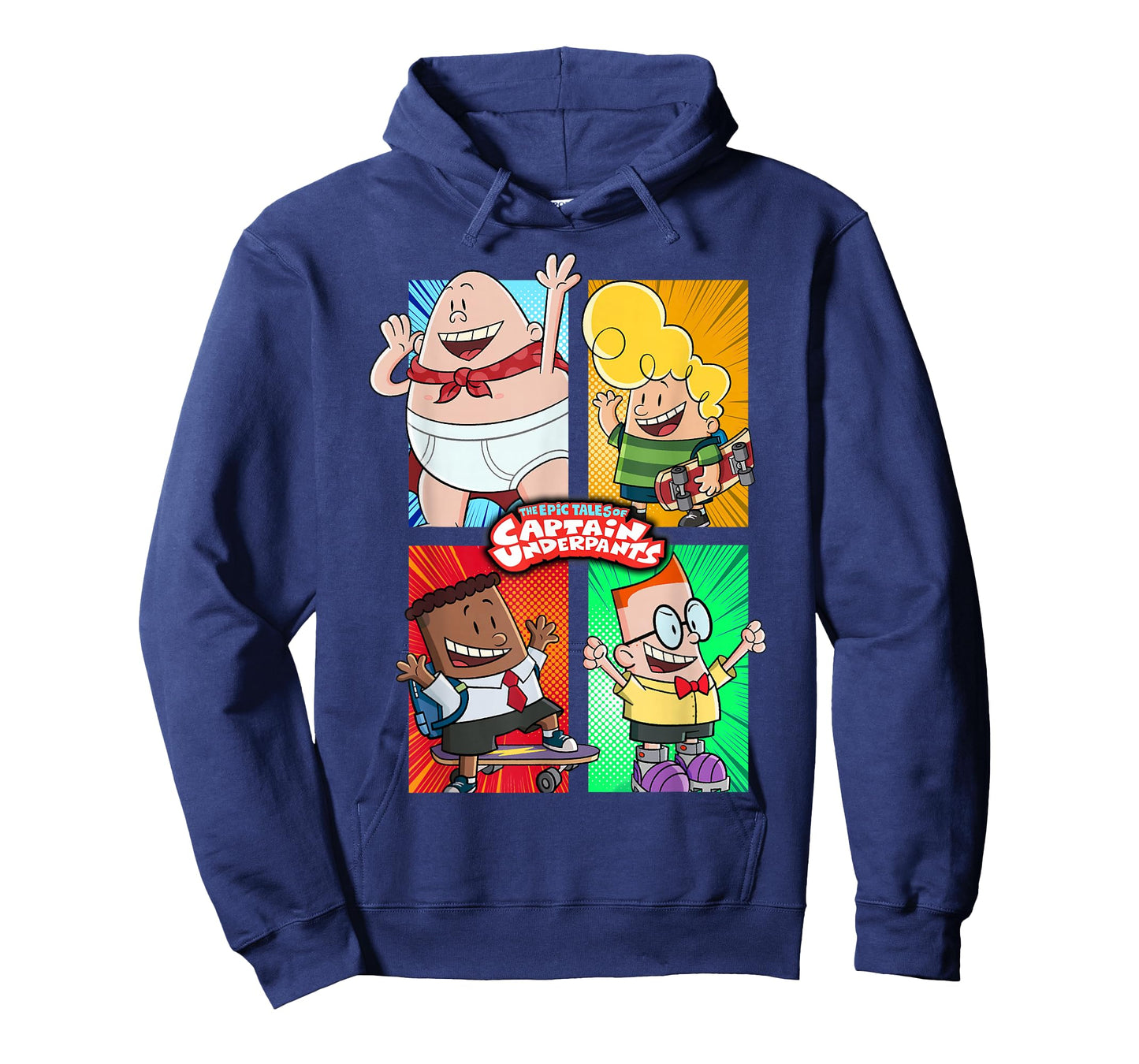 Captain Underpants The First Epic Movie 4 Square Friends T-Shirt