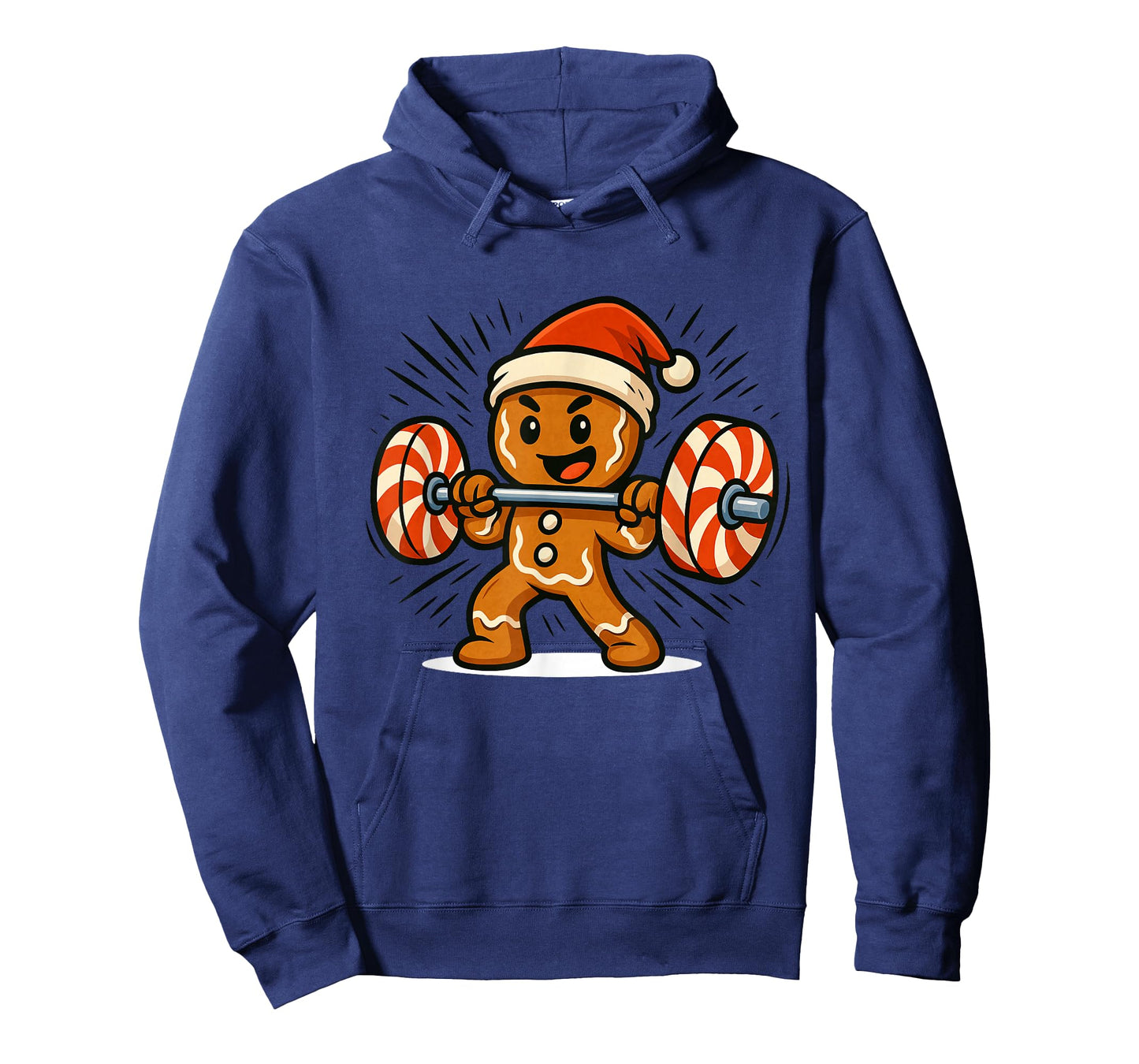 Gingerbread Man Christmas Workout T-Shirt