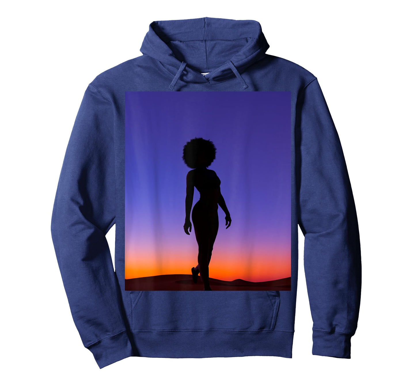 Mysterious Mirage: Silhouetted Sojourn in a Desert Night T-Shirt
