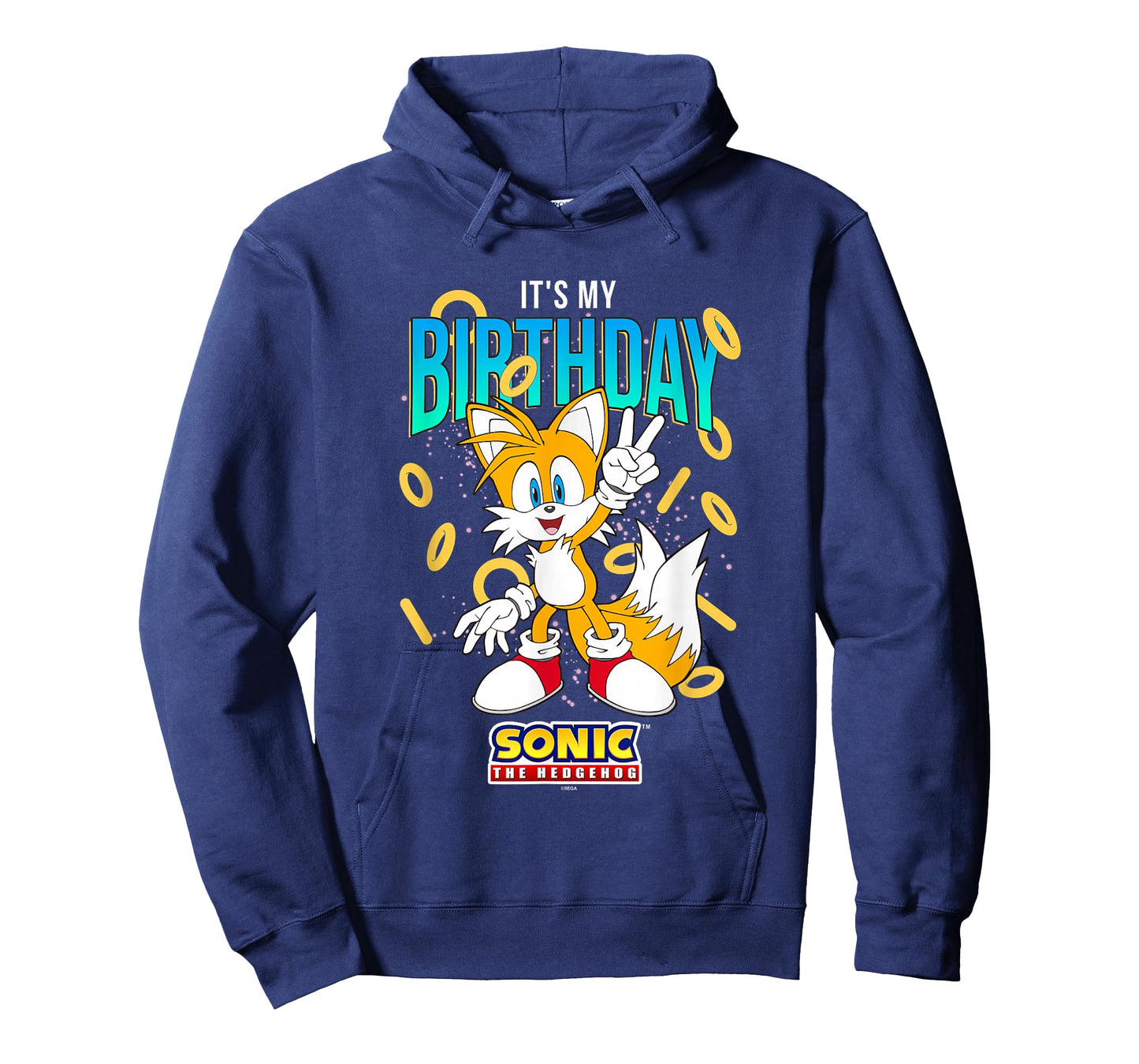 Sonic The Hedgehog Birthday It's My Birthday Tails Rings T-Shirt