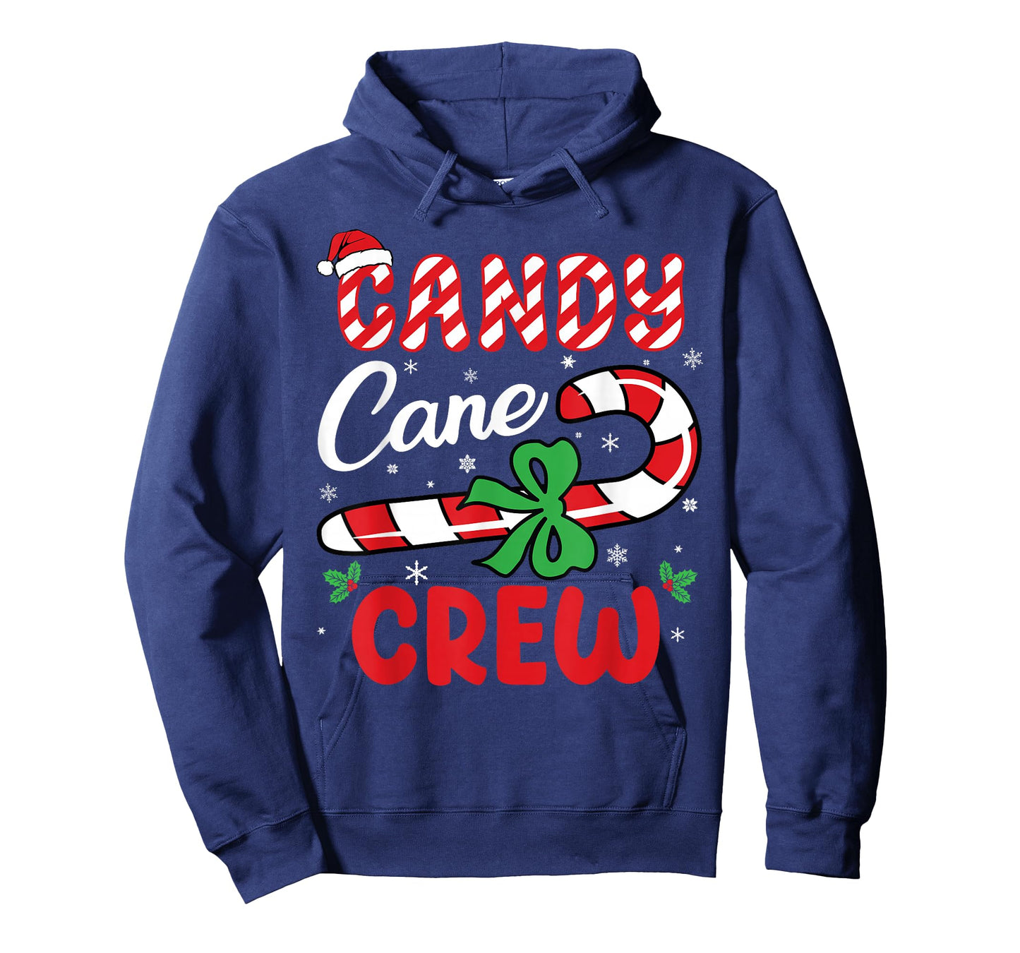 Candy Cane Crew Christmas Men Women Boys Girls Kids Adults T-Shirt