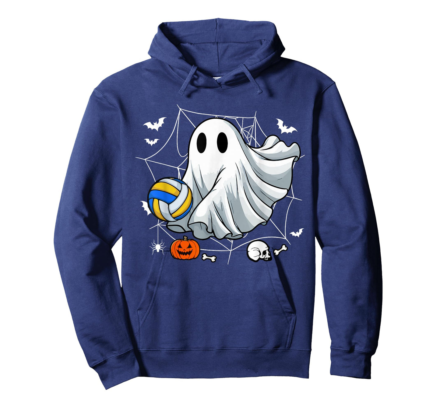 Boo Ghost Costume Halloween Playing Volleyball Player Team T-Shirt
