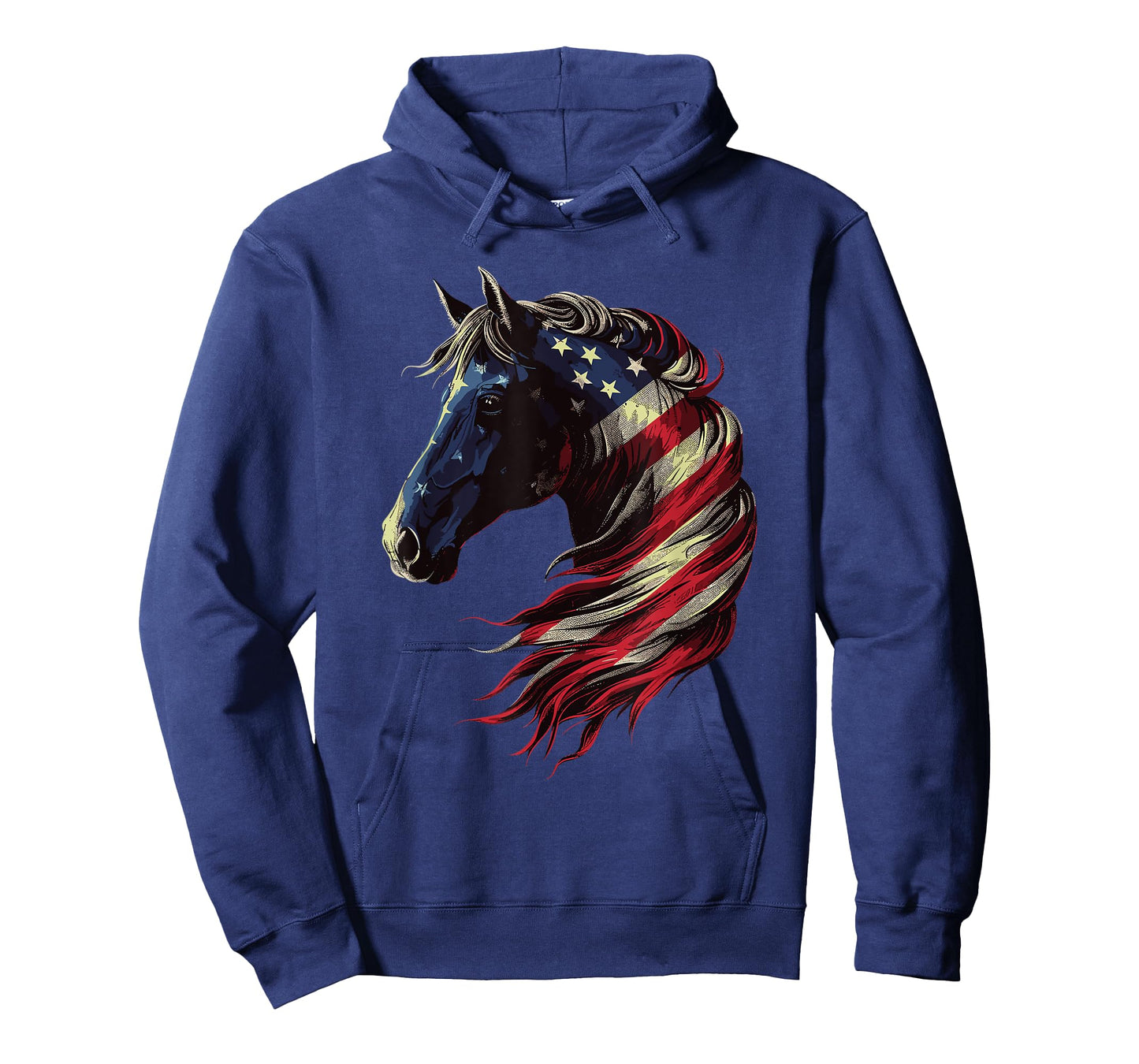 Horse Patriotic Equestrian 4th Of July USA American Flag Women Men T-Shirt