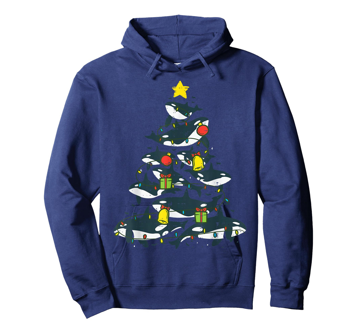 Killer Whales Christmas Tree Xmas Orca Women Men Boys Kids T-Shirt