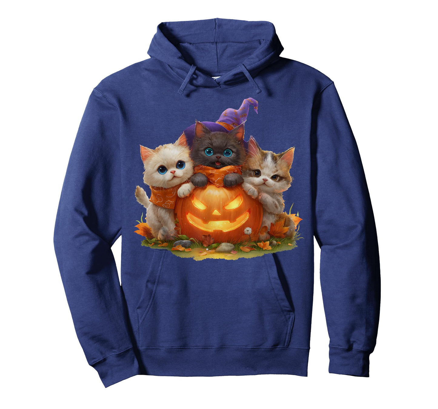 Vintage Kittens Pumpkin Cute Cat Spooky Season Halloween T-Shirt