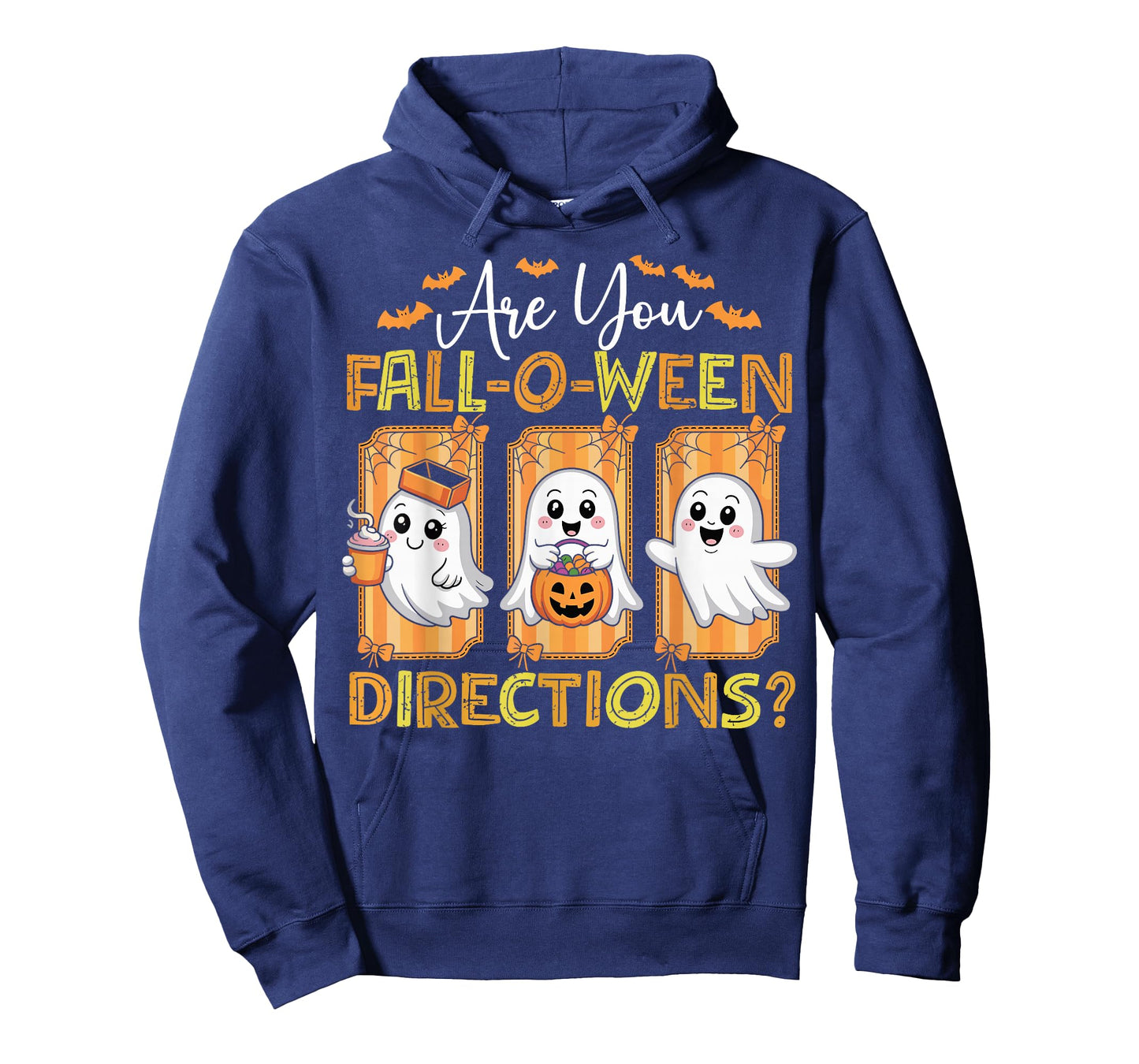 are You Fall O Ween Directions Funny Teacher Halloween Ghost T-Shirt