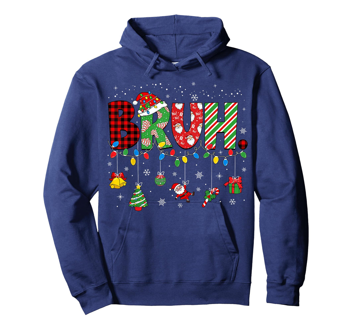 Bruh Meme Funny Saying Bro Greeting Teens Boys Men Christmas T-Shirt