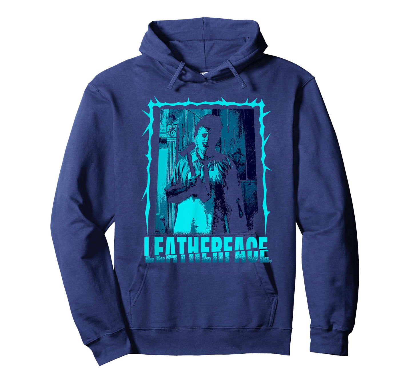 The Texas Chainsaw Massacre Retro Blue Leatherface Horror T-Shirt