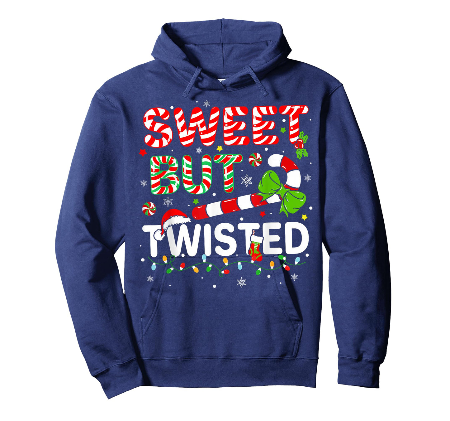 Sweet But Twisted Funny Christmas Candy Cane Xmas Holiday T-Shirt
