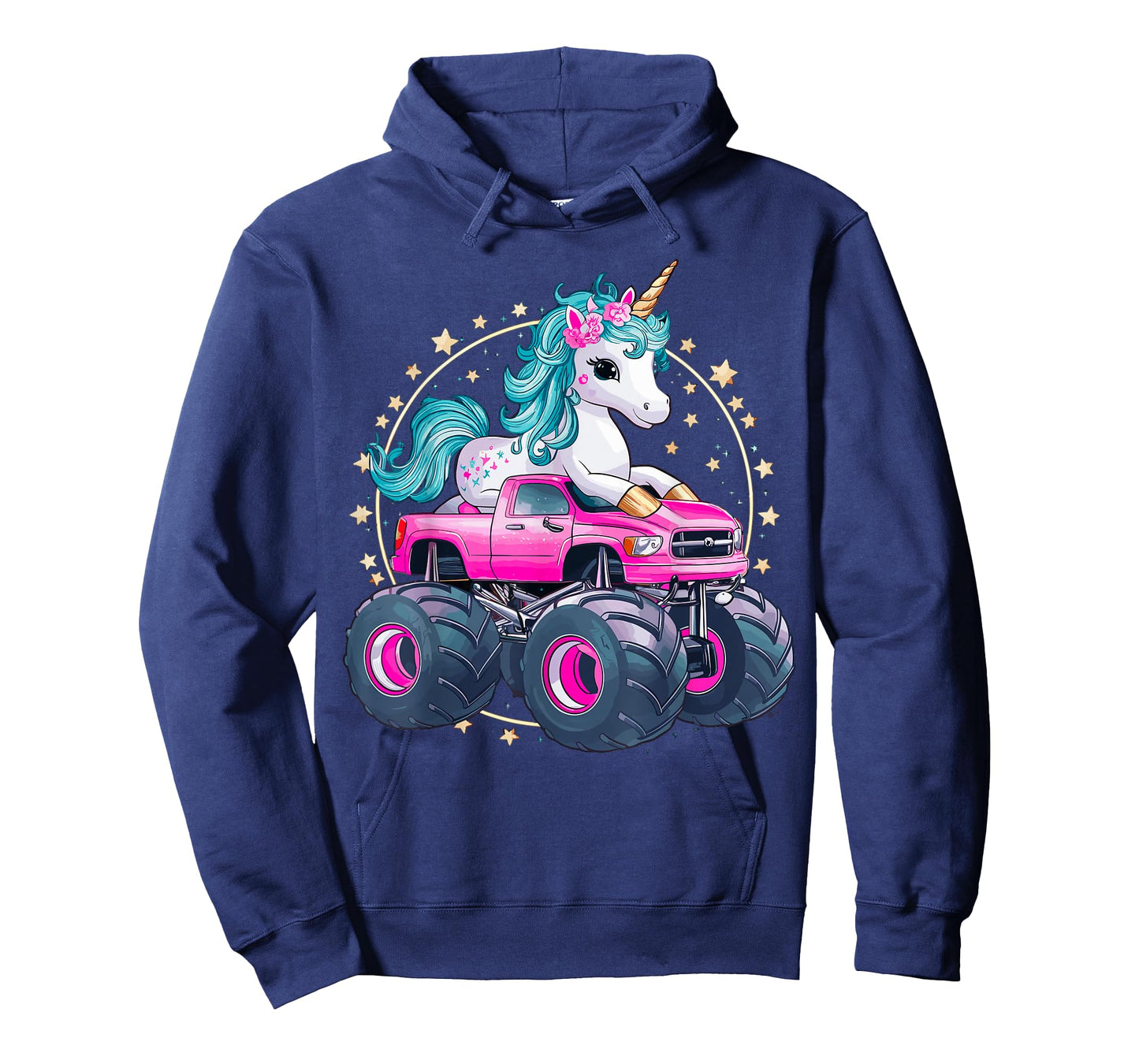 Monster Truck Unicorn Girl Birthday Party Monster Truck T-Shirt
