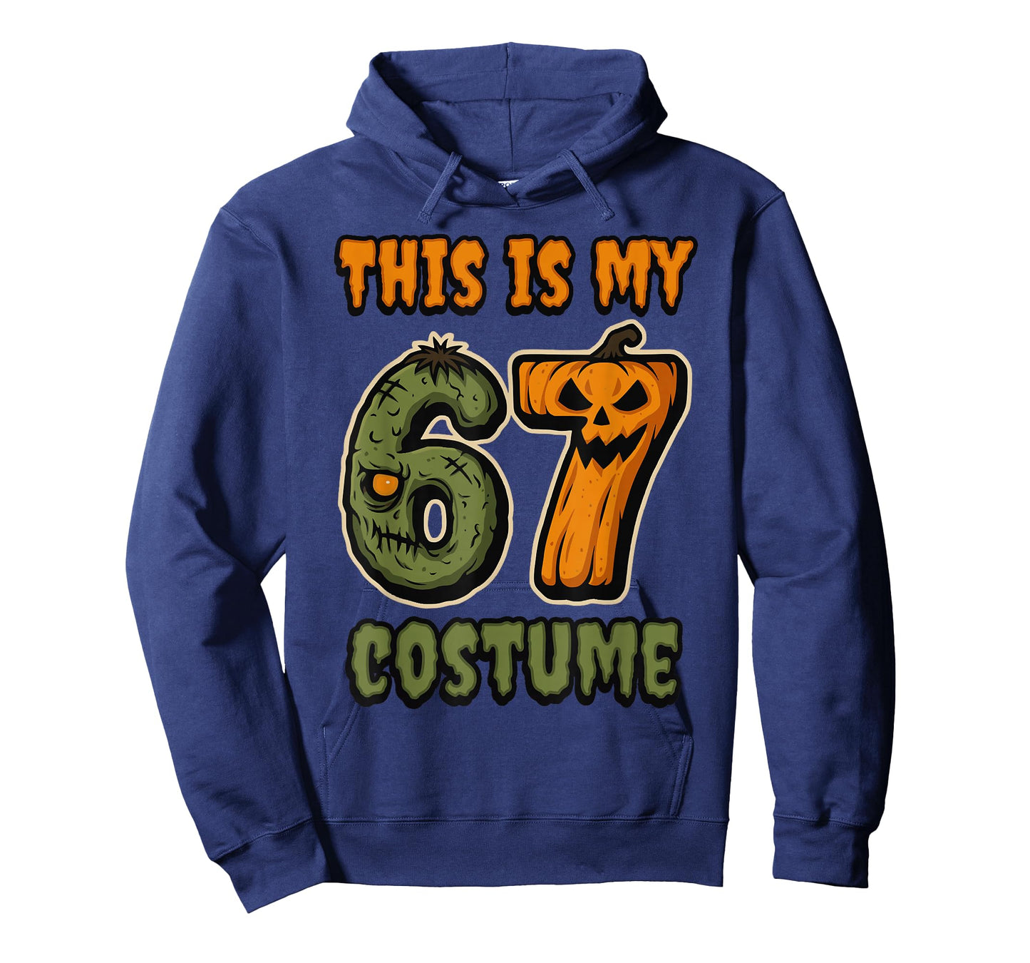 This is My 67 Costume Zombie Pumpkin Six Seven Halloween T-Shirt