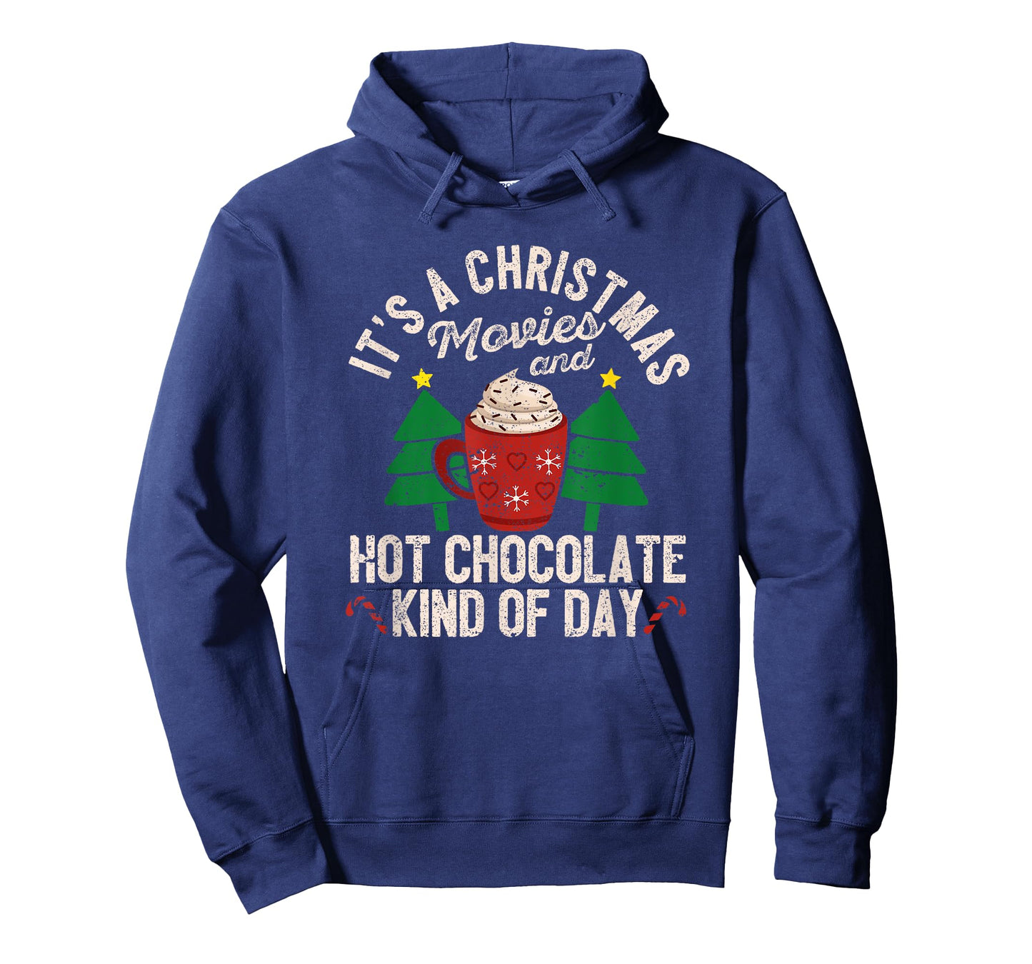 It's A Cristmas Movies And Hot Chocolate Funny Xmas PJ Movie T-Shirt