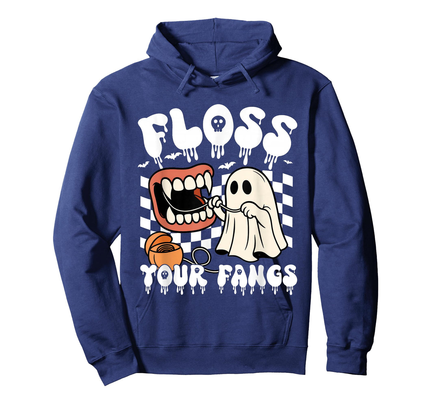 Floss Your Fangs Boo Dental Halloween Funny Spooky Dentist T-Shirt