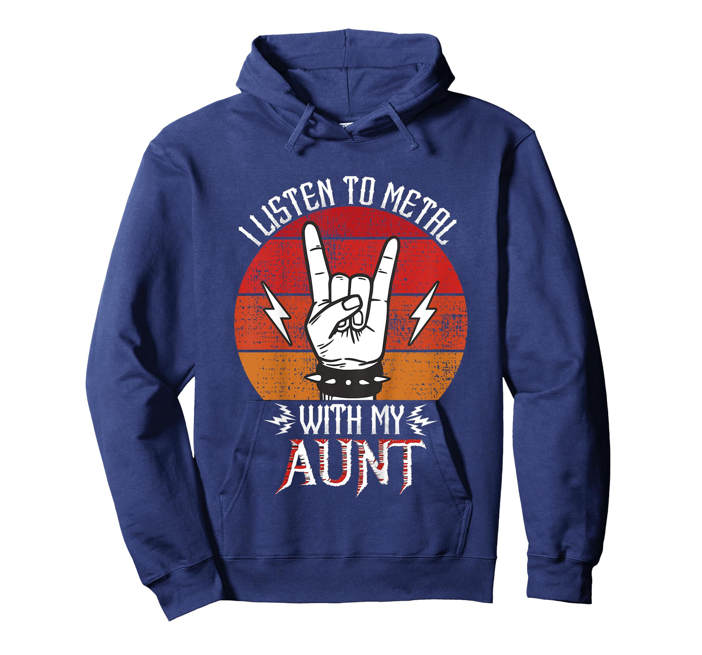 I Listen To Heavy Metal With My Aunt Kids Heavy Metal T-Shirt