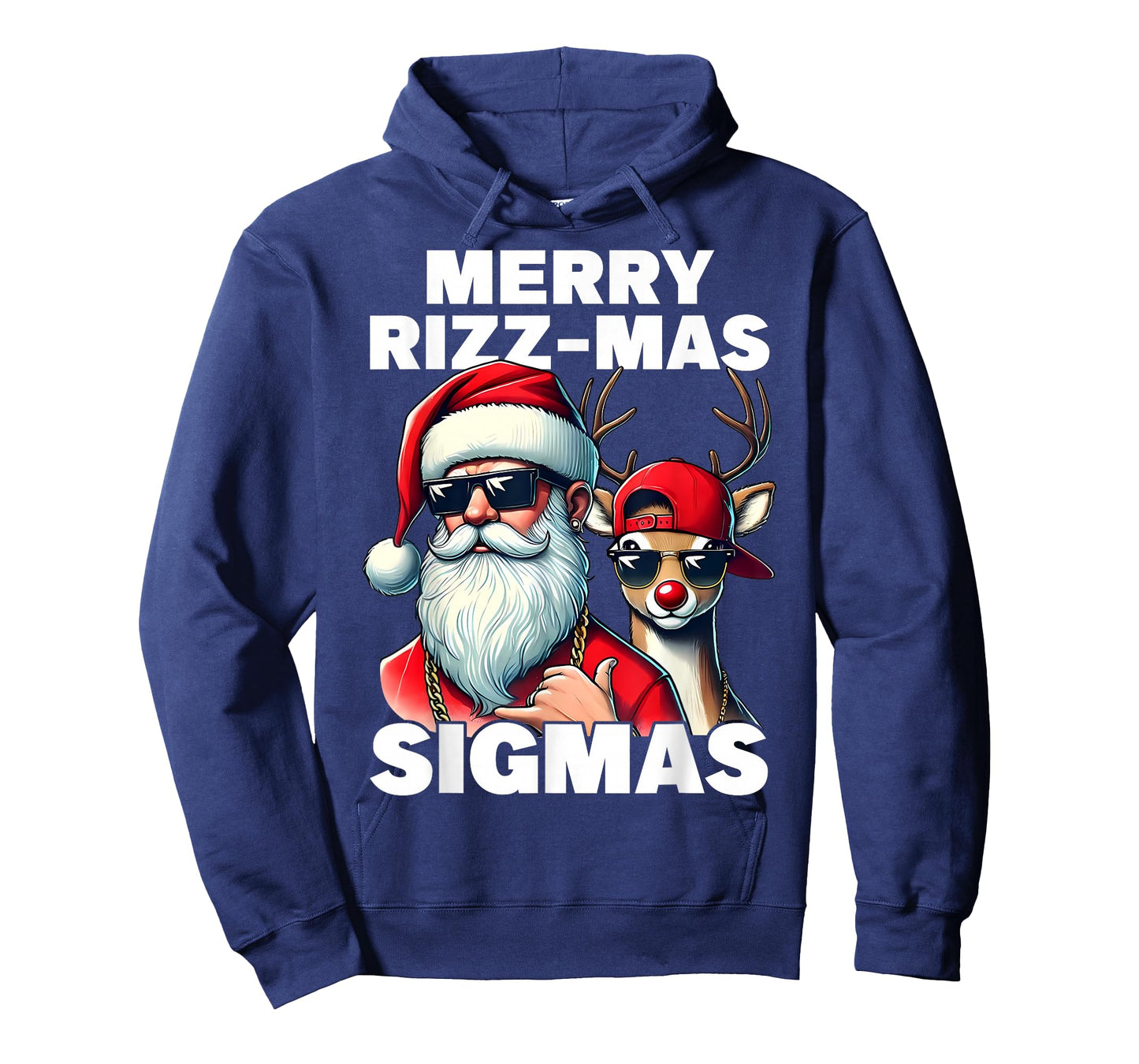 Merry Rizzmas Sigmas Gen Alpha Funny Christmas Santa Claus T-Shirt