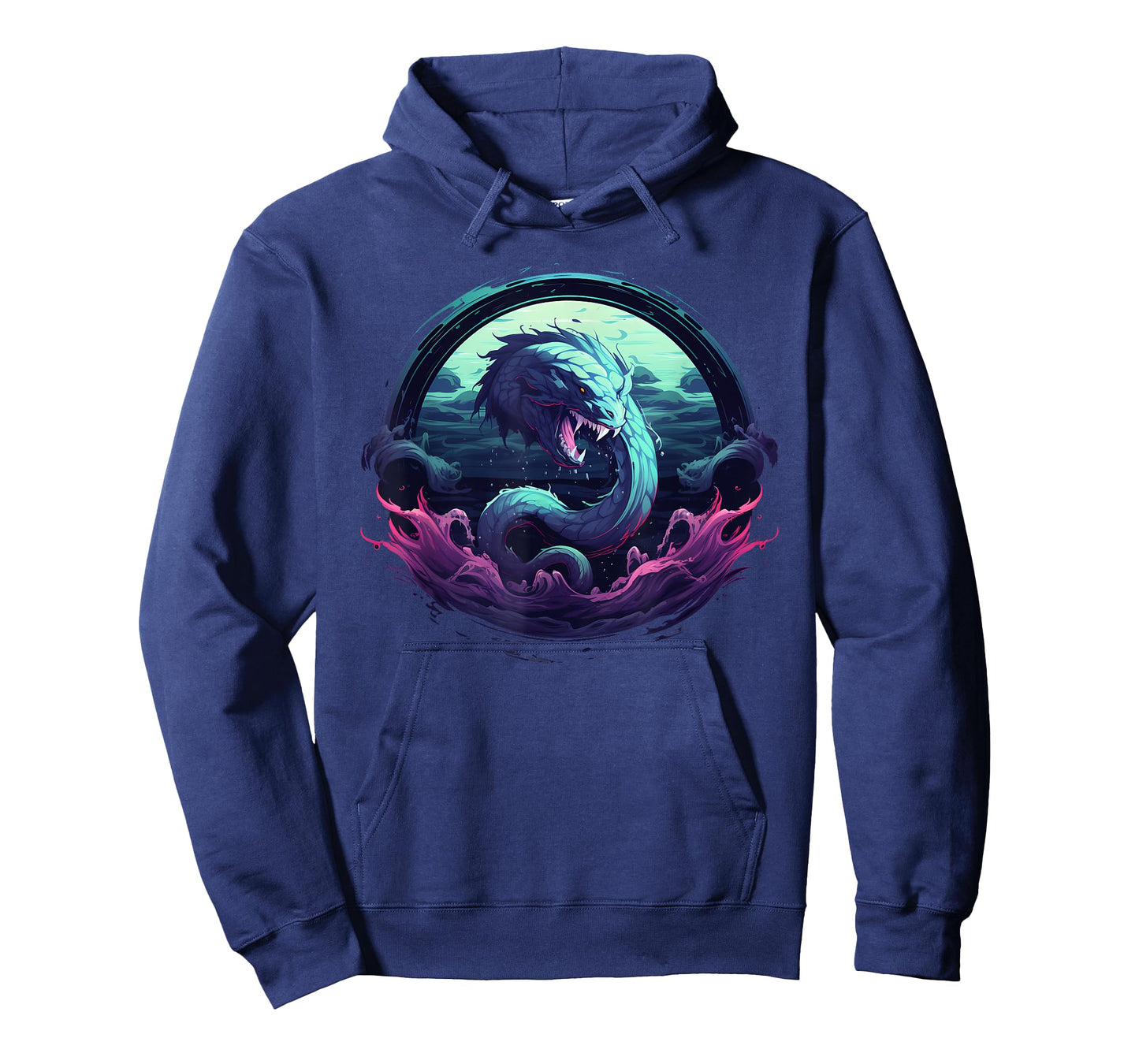 Sea Monster Leviathan Ocean Creature Vintage Art Graphic T-Shirt