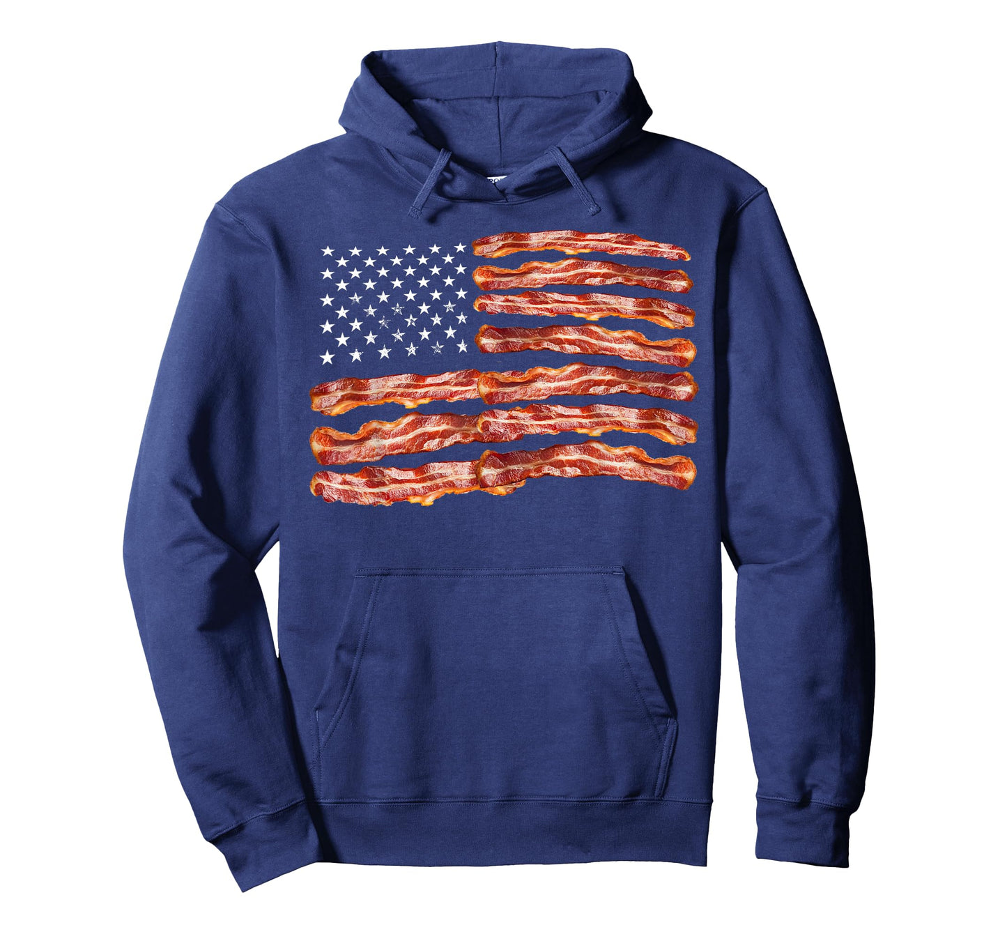 Bacon Flag USA Dried Pigs US Funny 4th Of July Joke Grill T-Shirt