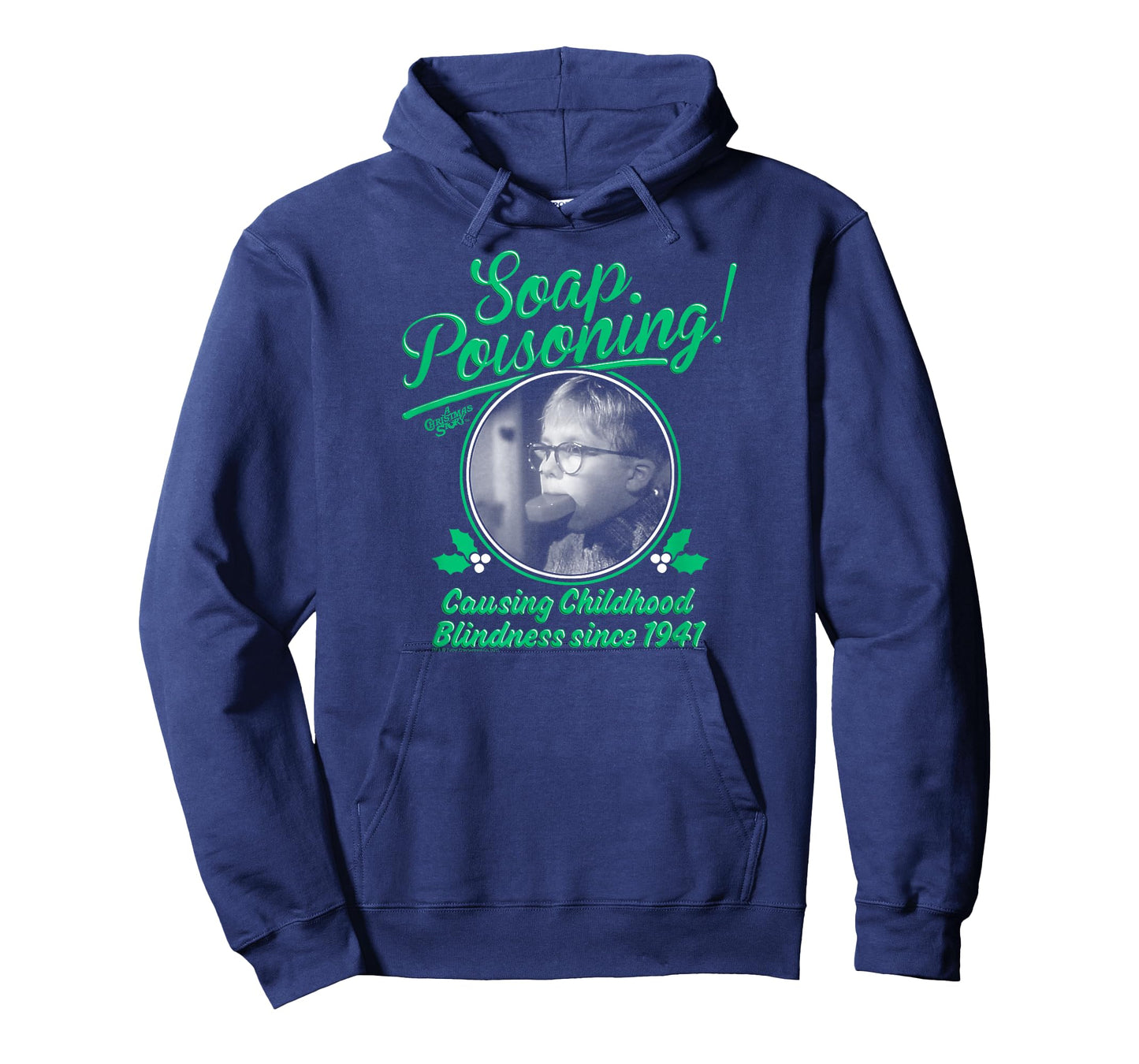 A Christmas Story Soap Poisoning Black and White Funny T-Shirt
