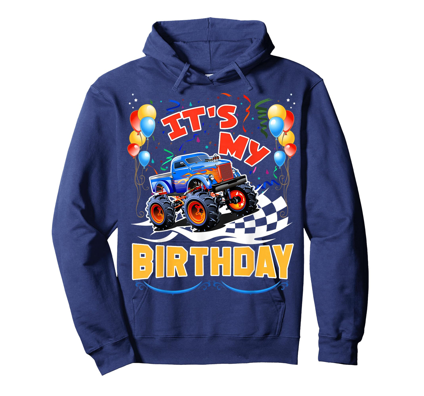 It Is My Birthday Boy Monster Truck Car Party Day Kids Cute T-Shirt