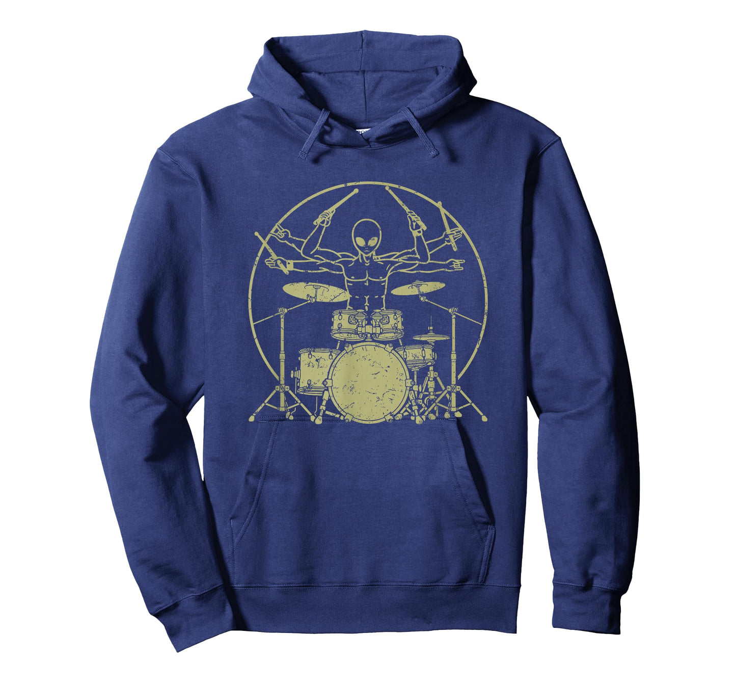 Vintage UFO Alien Drummer T-Shirt