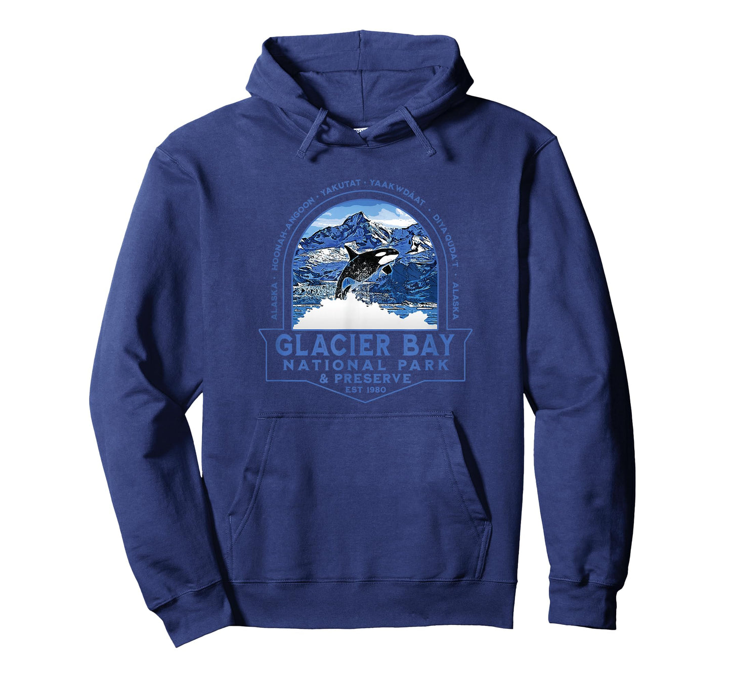 Glacier Bay National Park Alaska Orca Mountains Souvenir T-Shirt
