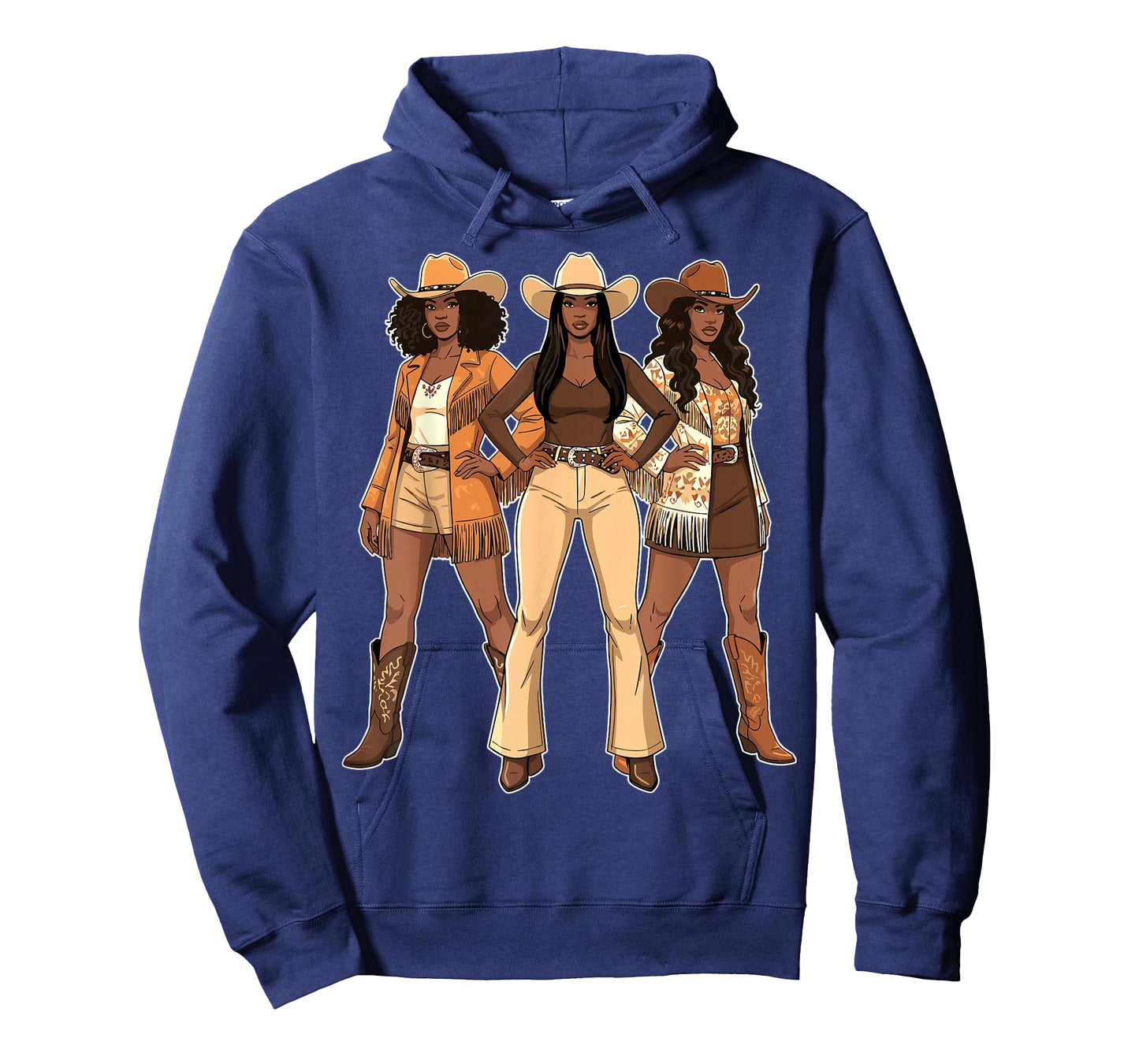 Black African American Cowgirl T-Shirt