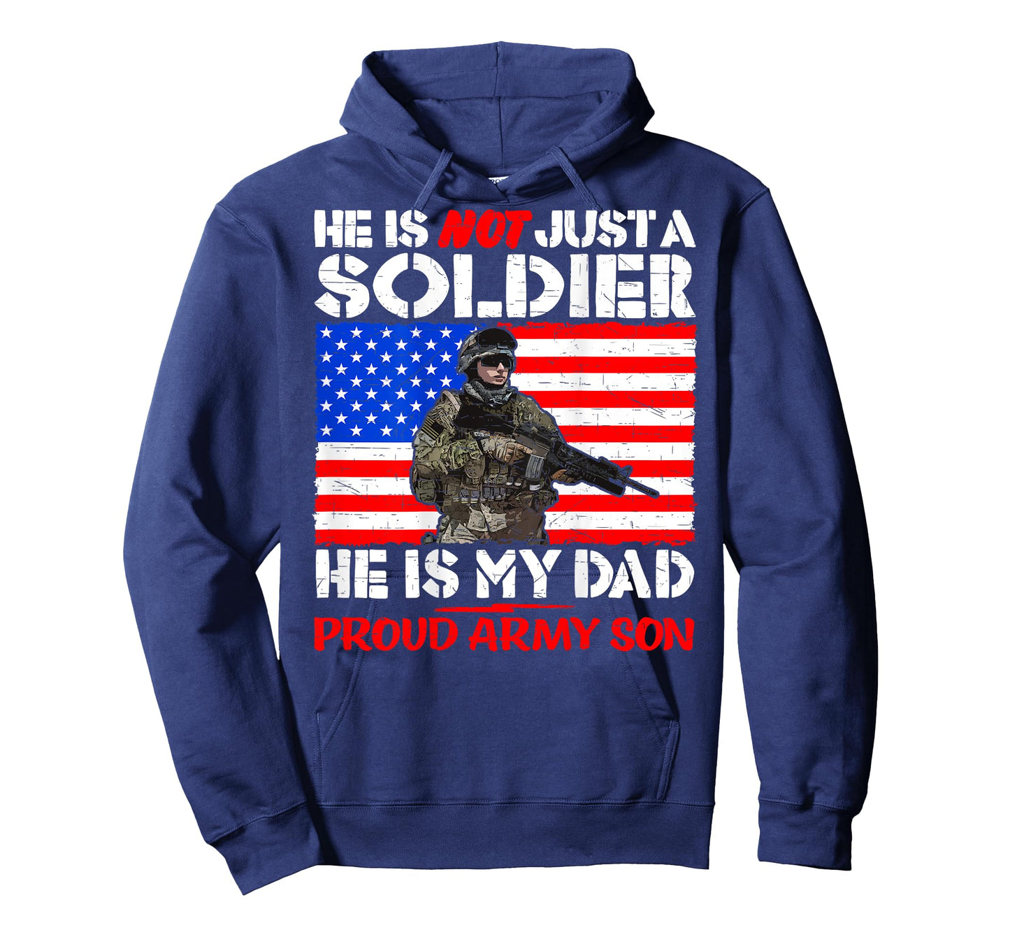 My Dad Is A Soldier Hero Proud Army Son Military Child Gift T-Shirt