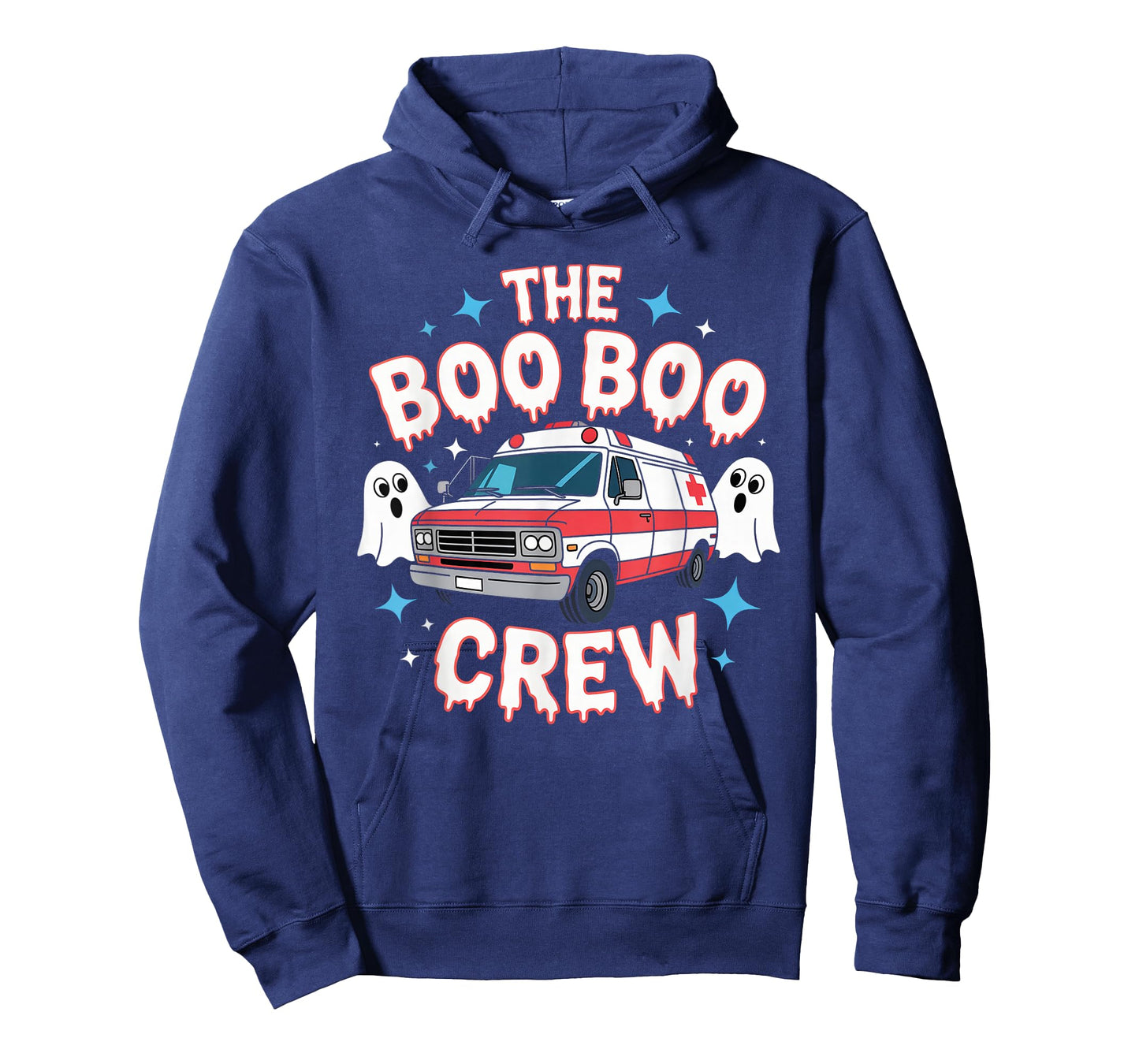 EMT Paramedic EMS Boo Boo Crew Ambulance Ghost Halloween T-Shirt