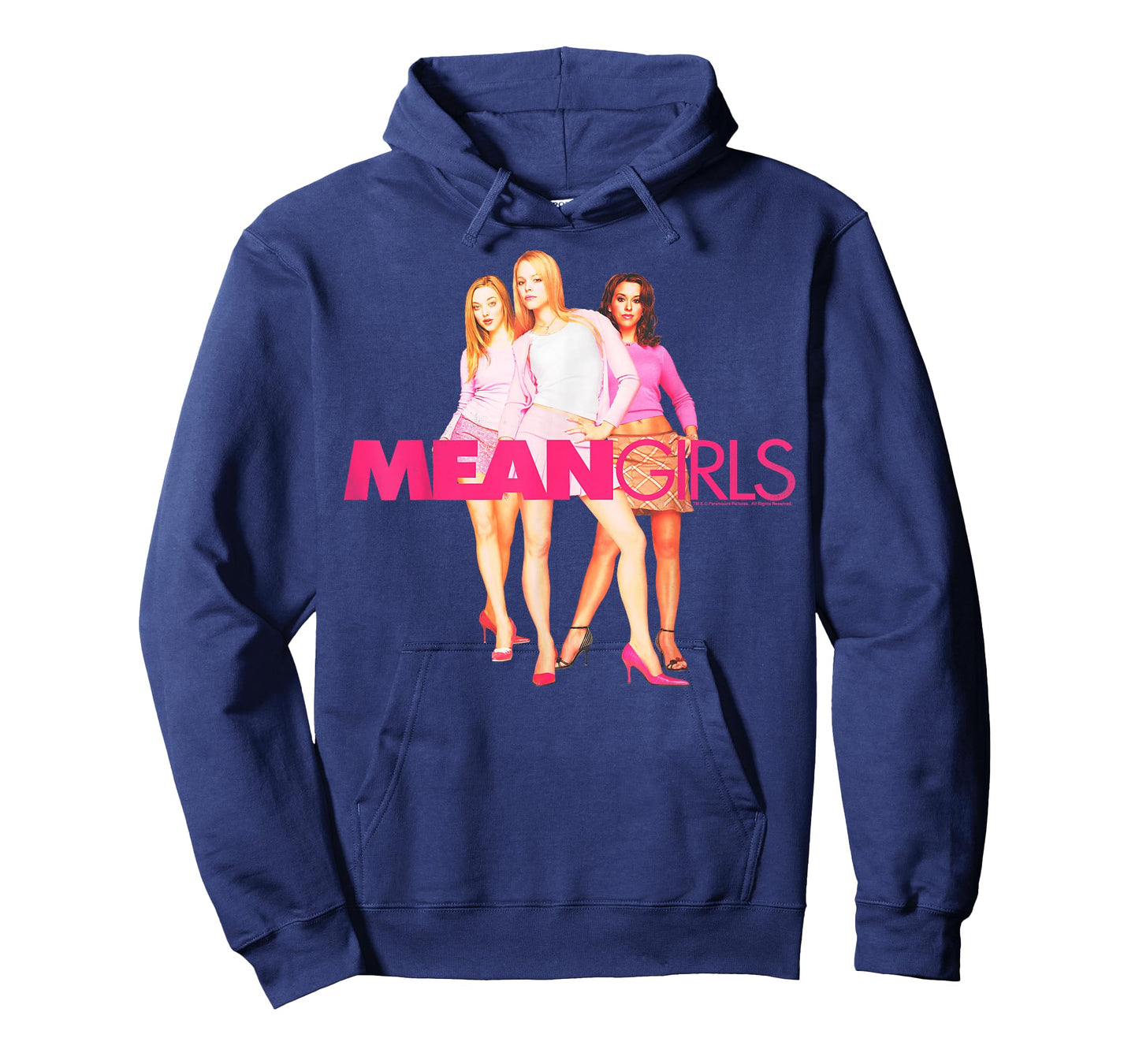Mean Girls Classic Fit Round Neck T-Shirt - Regina, Karen, Gretchen Plastics Graphic Black Tee