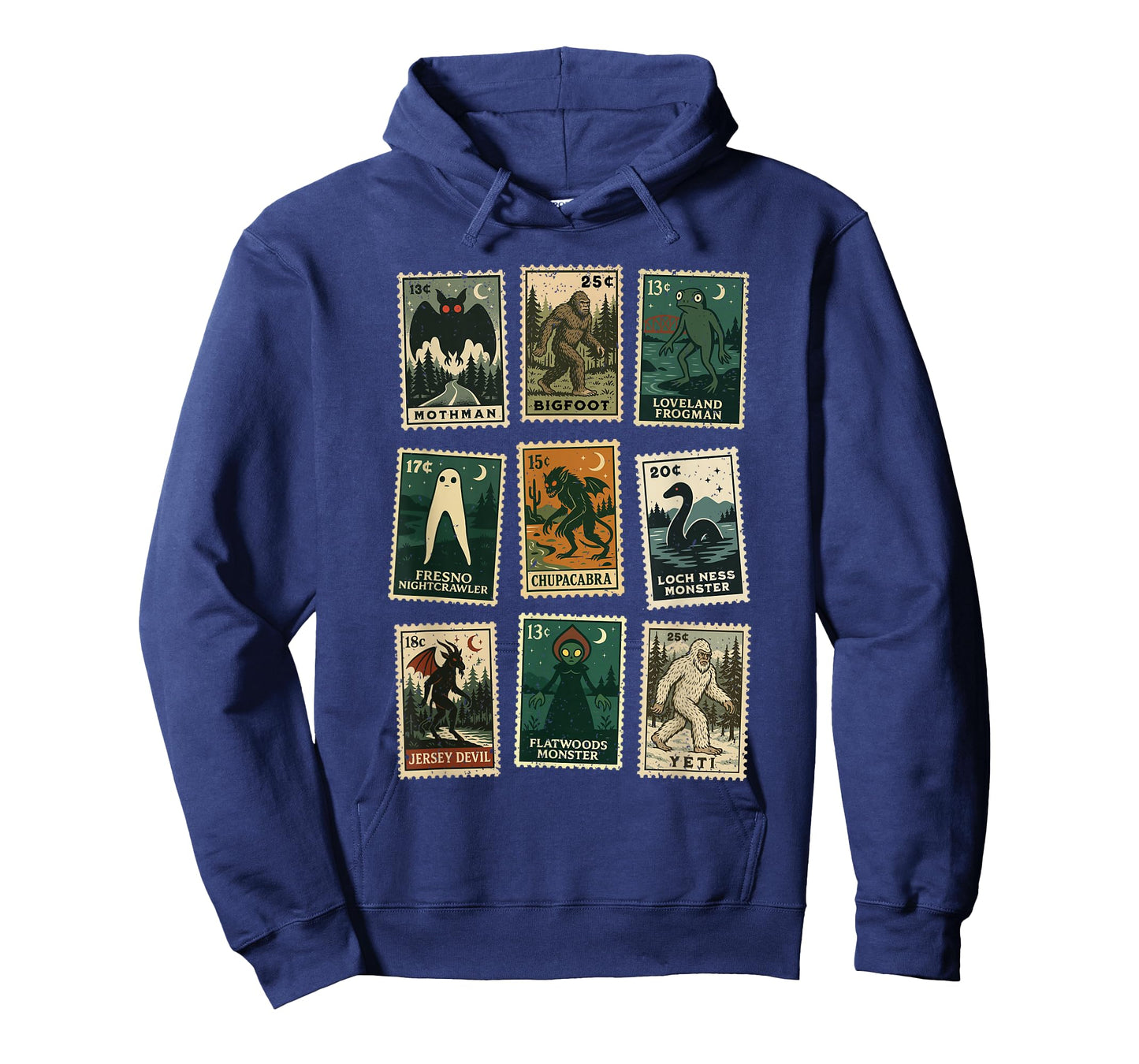 Cryptid Monster Stamps T-Shirt