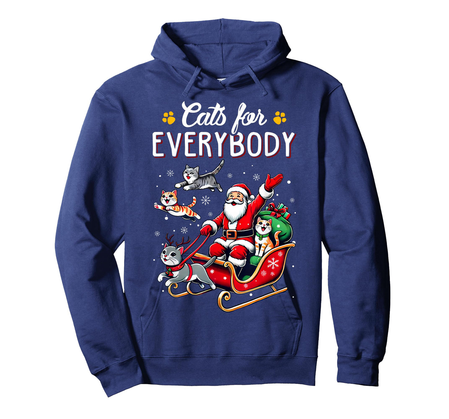 Cats For Everybody Christmas Cat Funny Xmas Men Women Santa T-Shirt