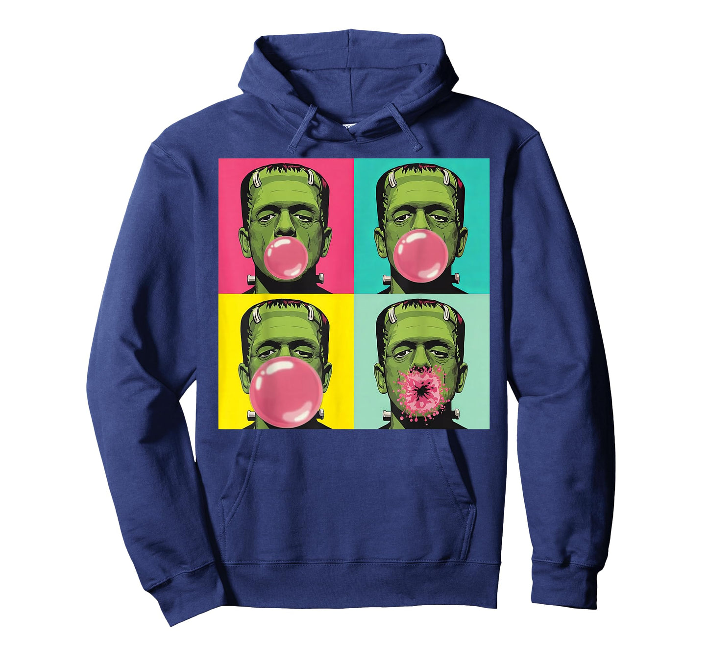 Frankenstein Monster Bubble Gum Funny Pop Art Halloween T-Shirt